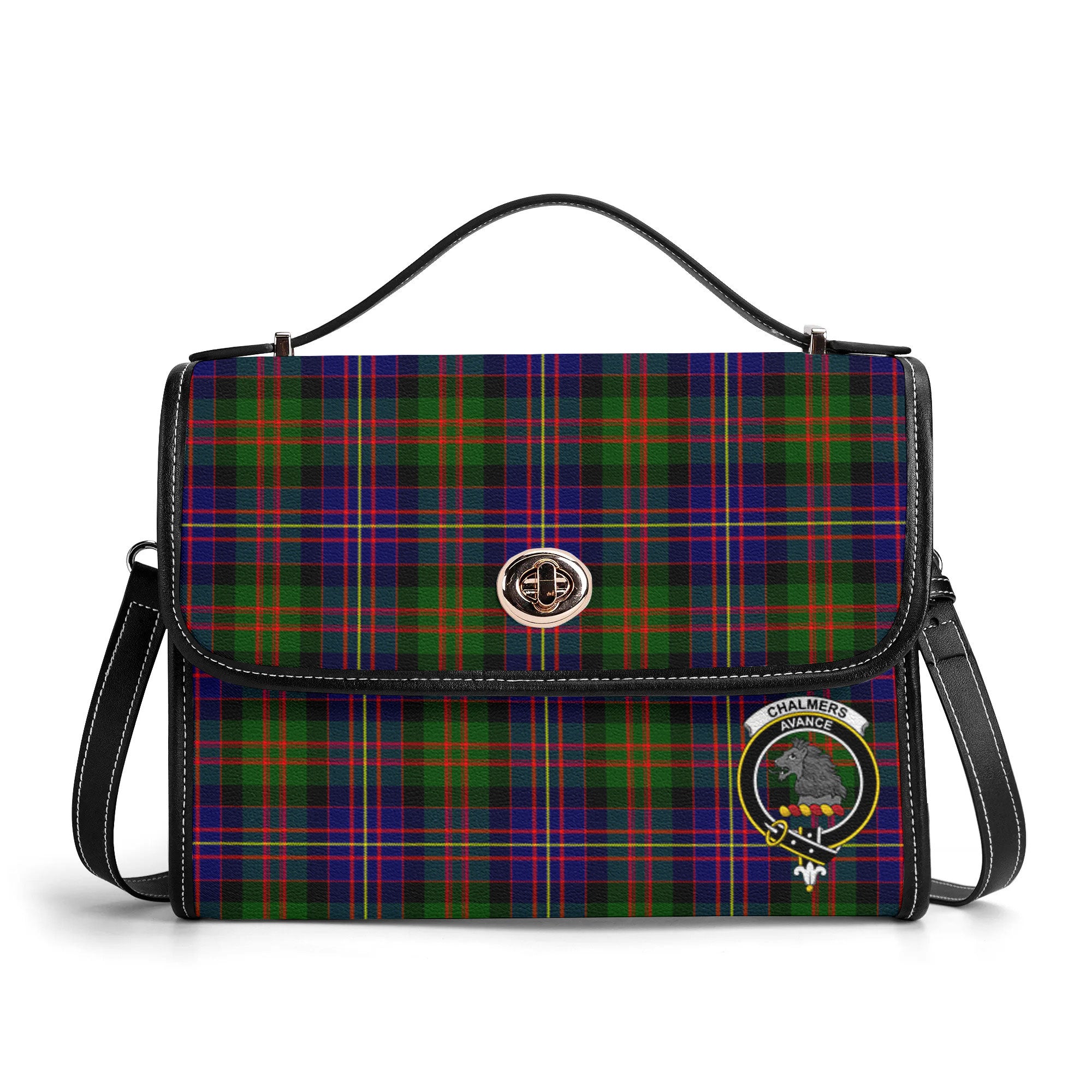 Chalmers Tartan Crest Satchel Bag