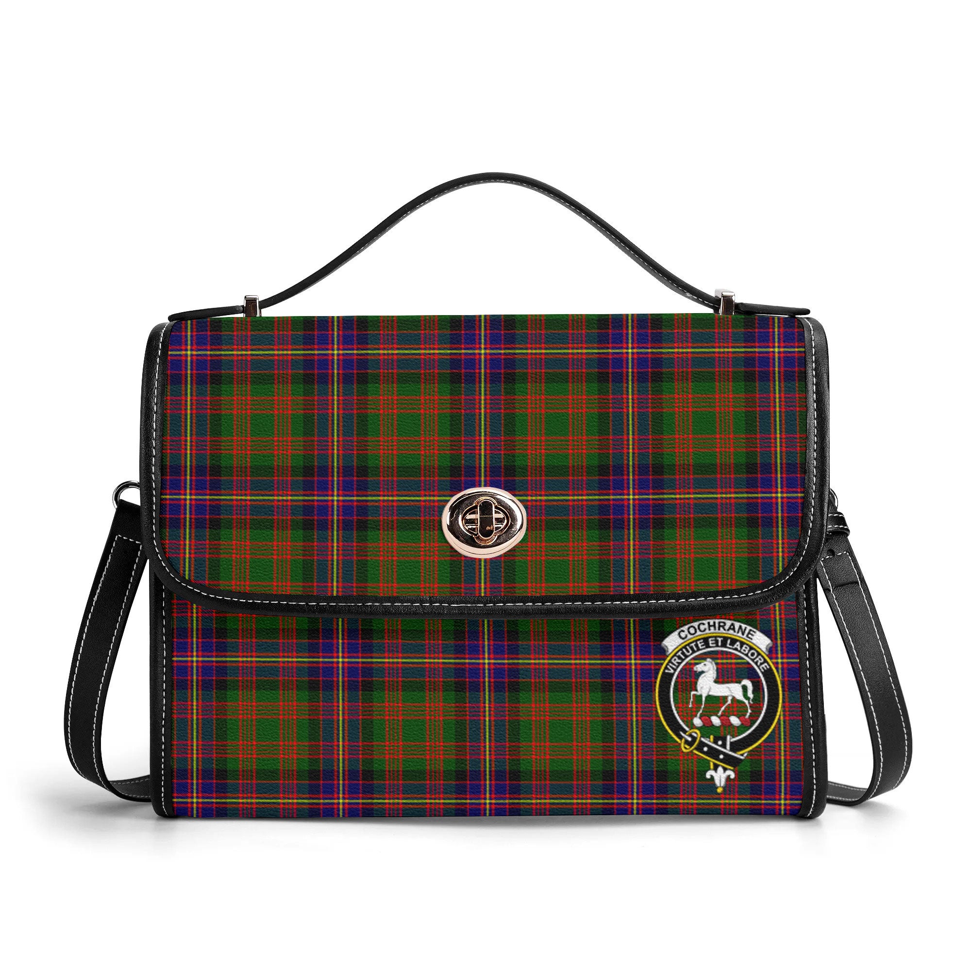 Cochrane Modern Tartan Crest Satchel Bag