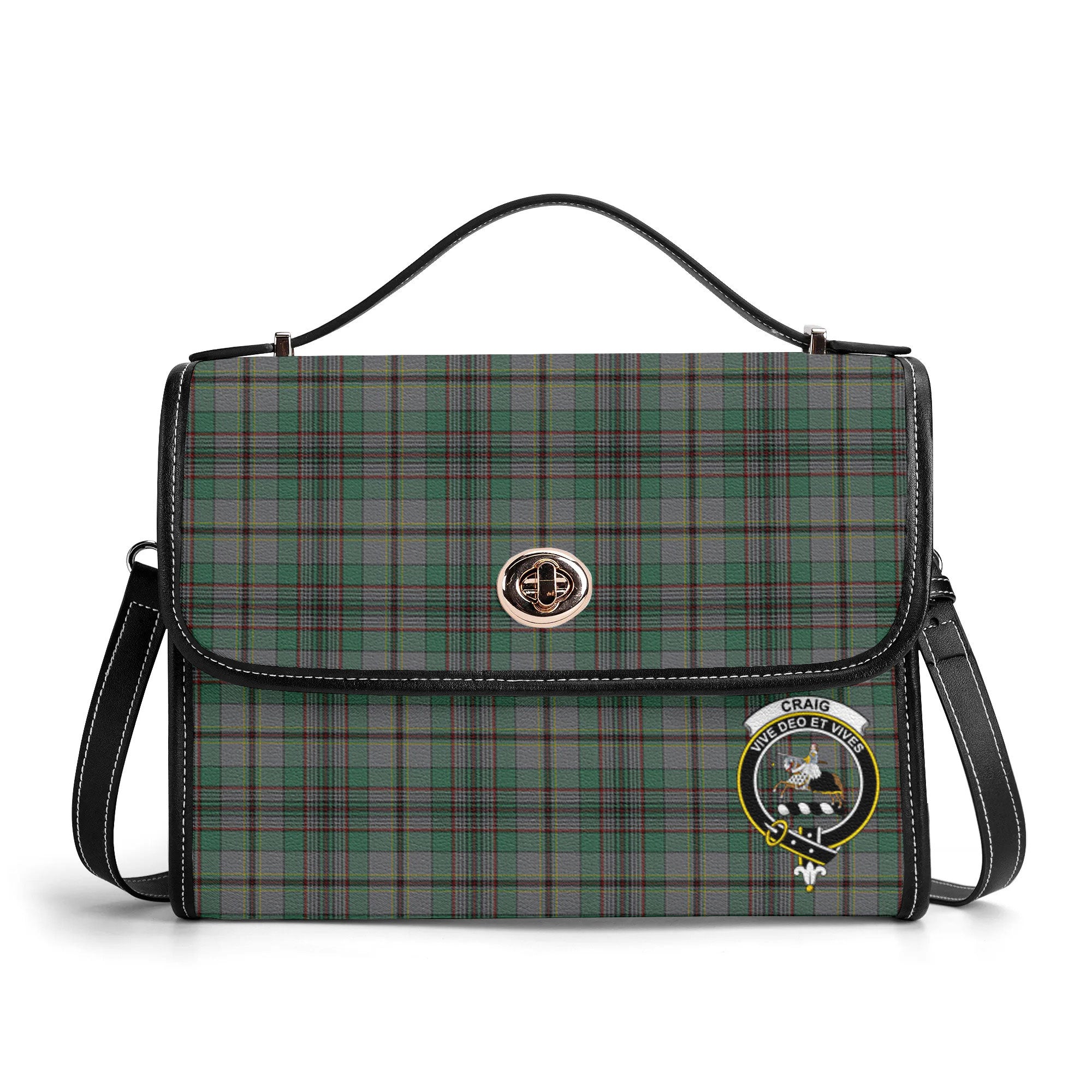 Craig Tartan Crest Satchel Bag