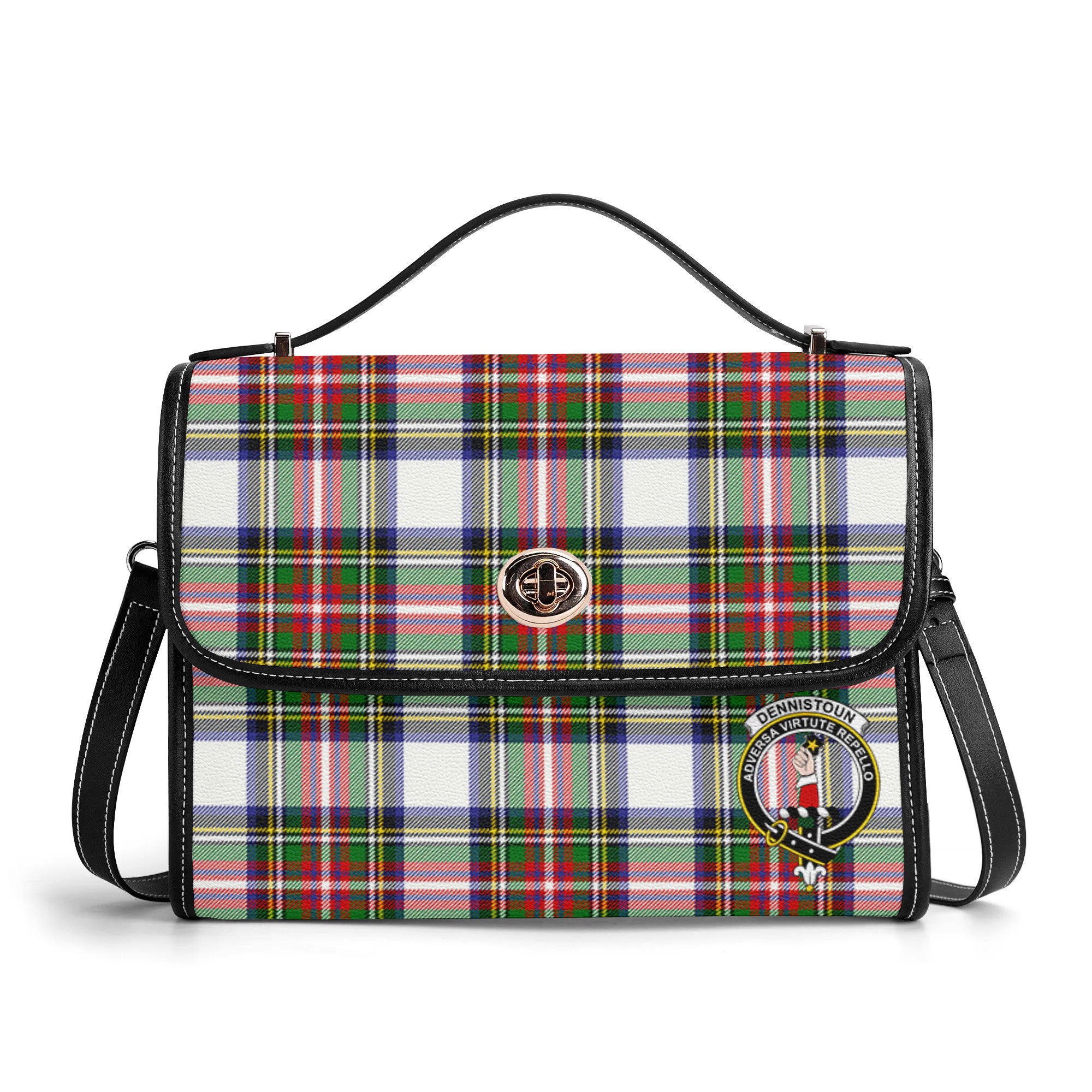 Dennistoun Tartan Crest Satchel Bag