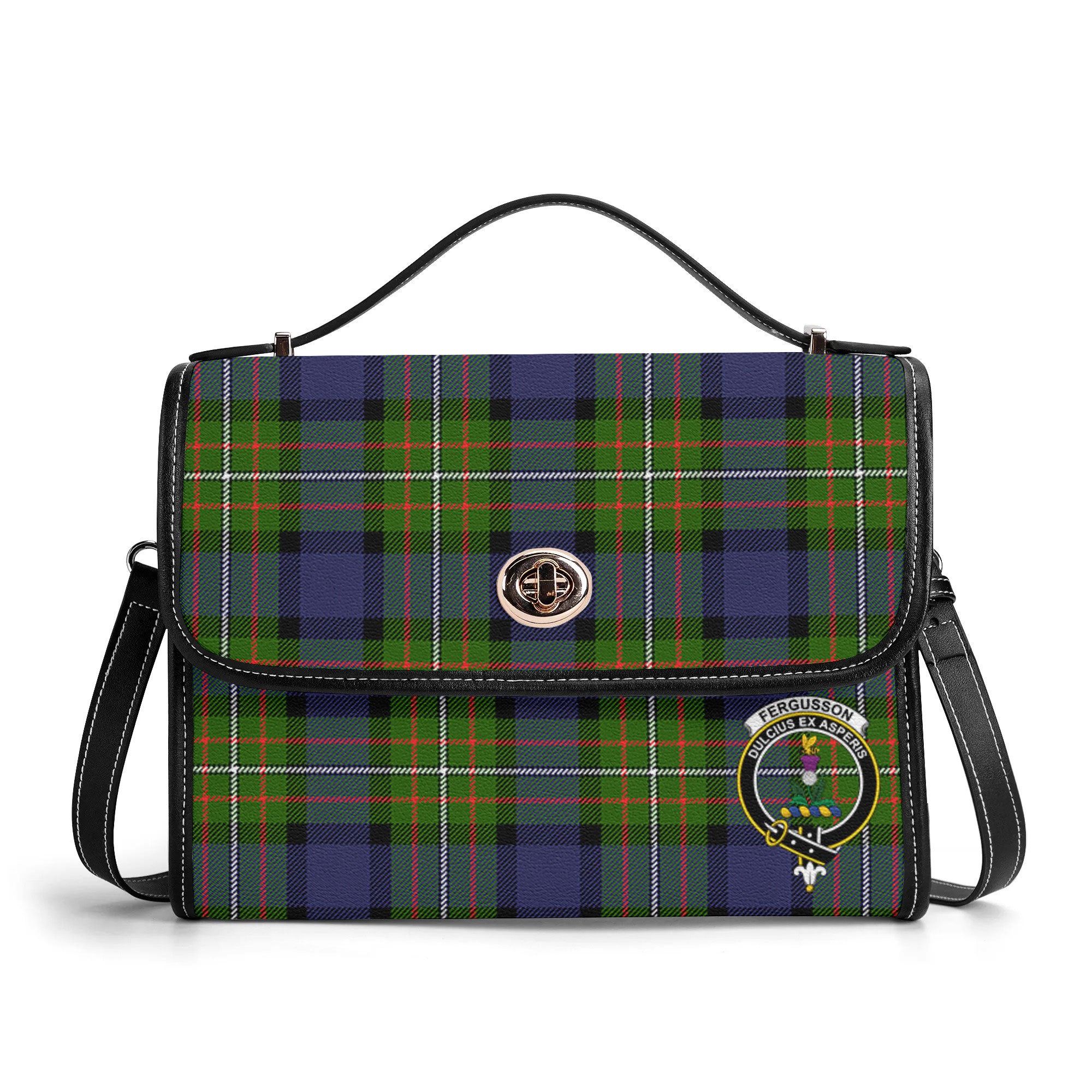 Fergusson Modern Tartan Crest Satchel Bag