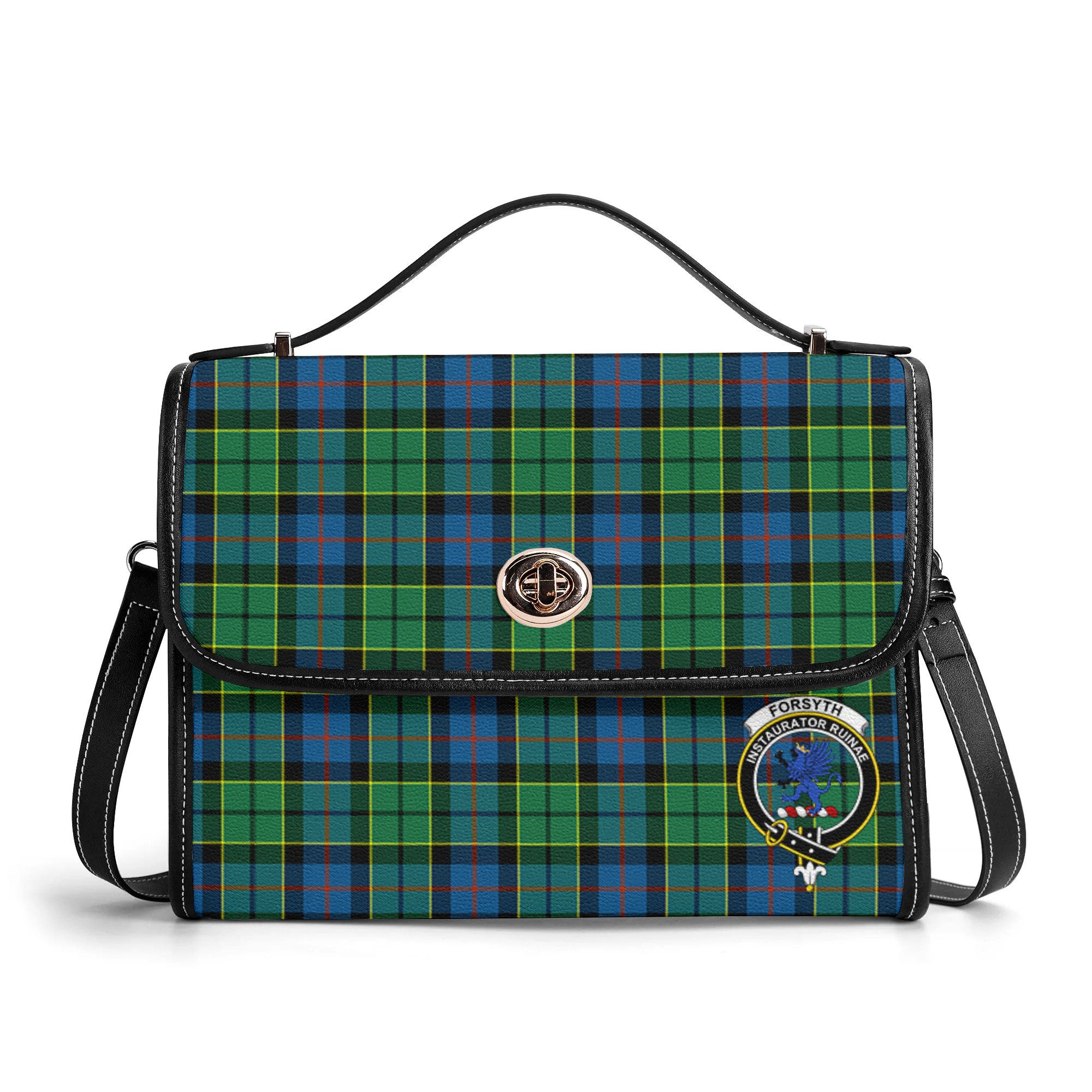 Forsyth Ancient Tartan Crest Satchel Bag
