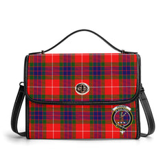 Fraser (of Lovat) Modern Tartan Crest Satchel Bag