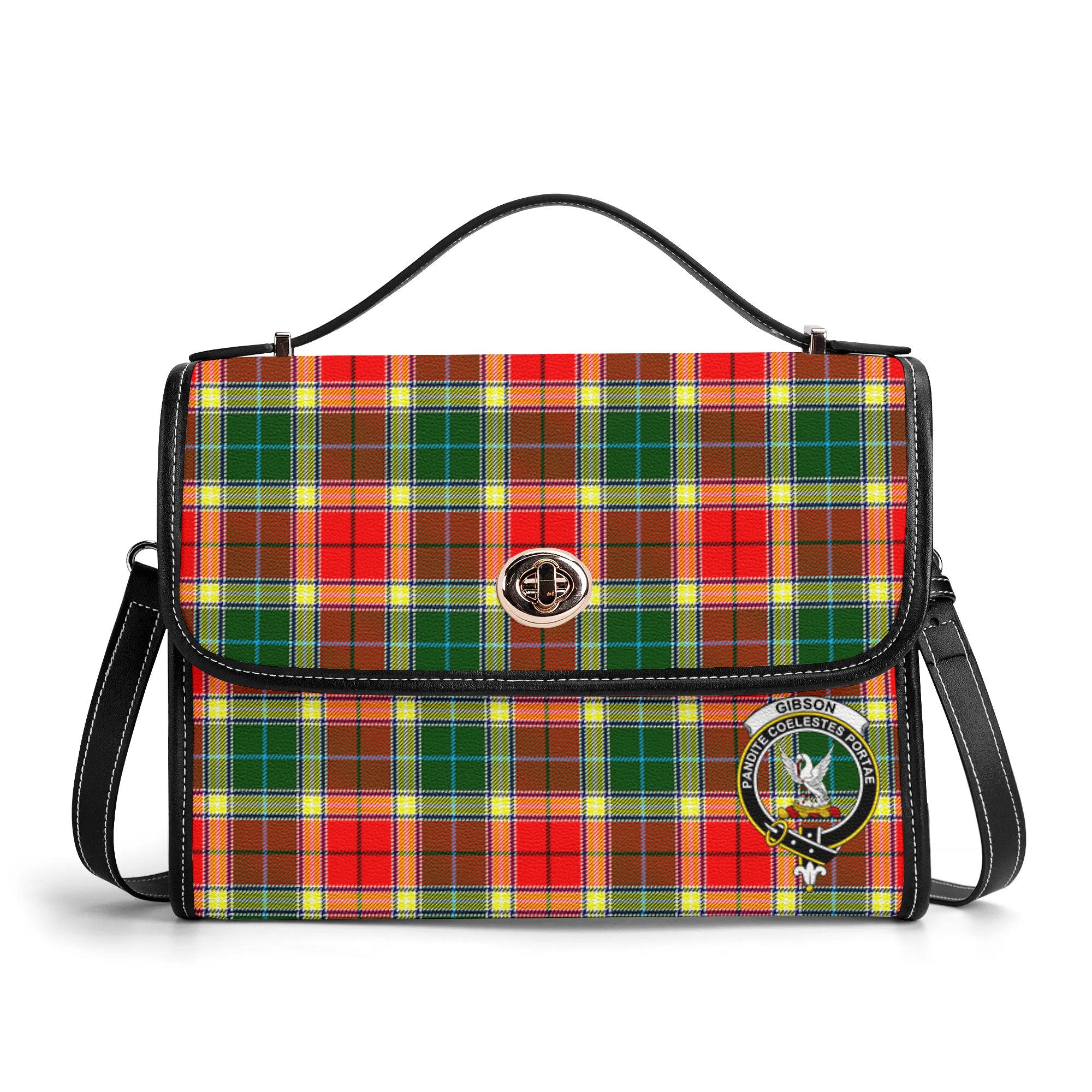 Gibson Tartan Crest Satchel Bag