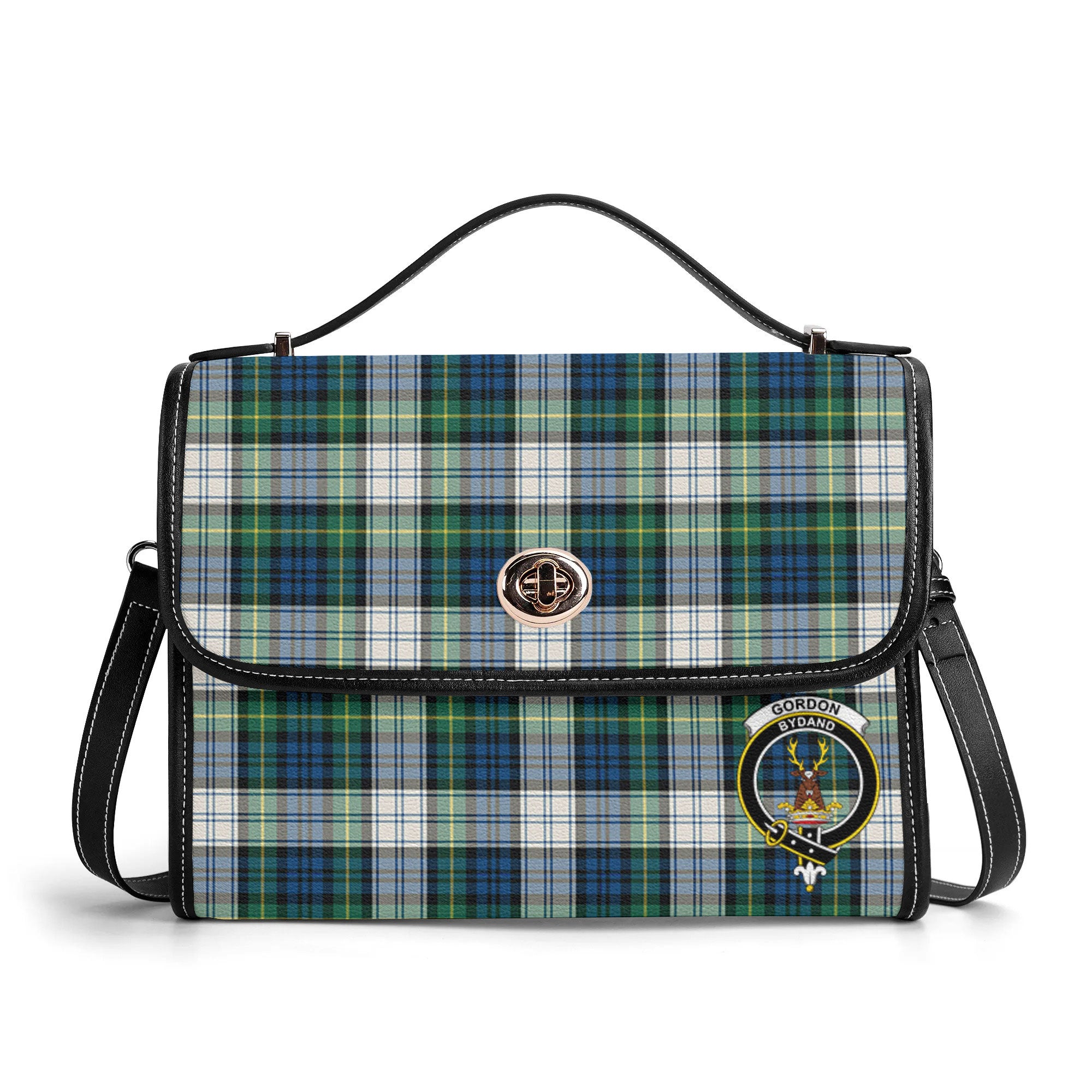 Gordon Dress Ancient Tartan Crest Satchel Bag