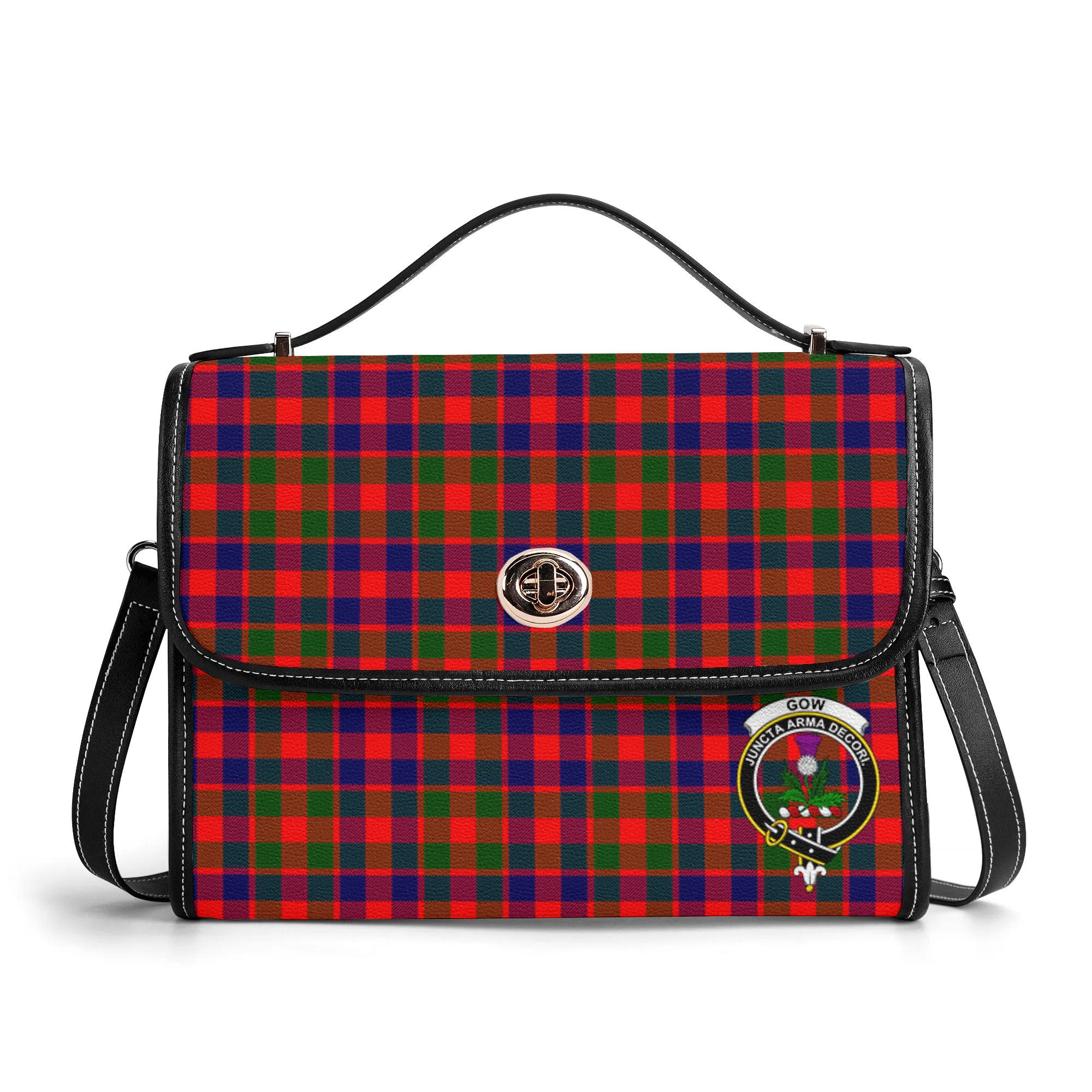 Gow (of Skeoch) Tartan Crest Satchel Bag
