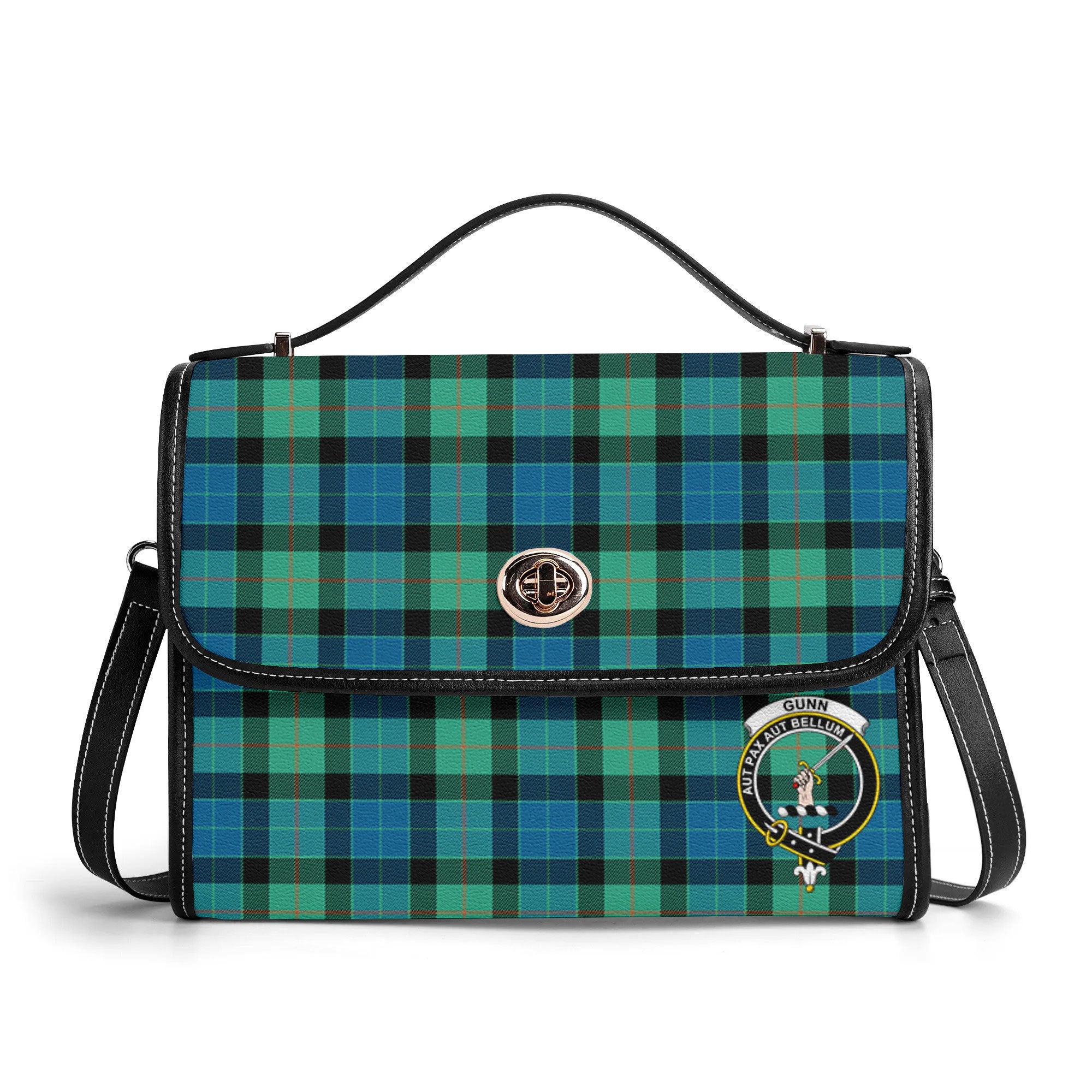 Gunn Ancient Tartan Crest Satchel Bag