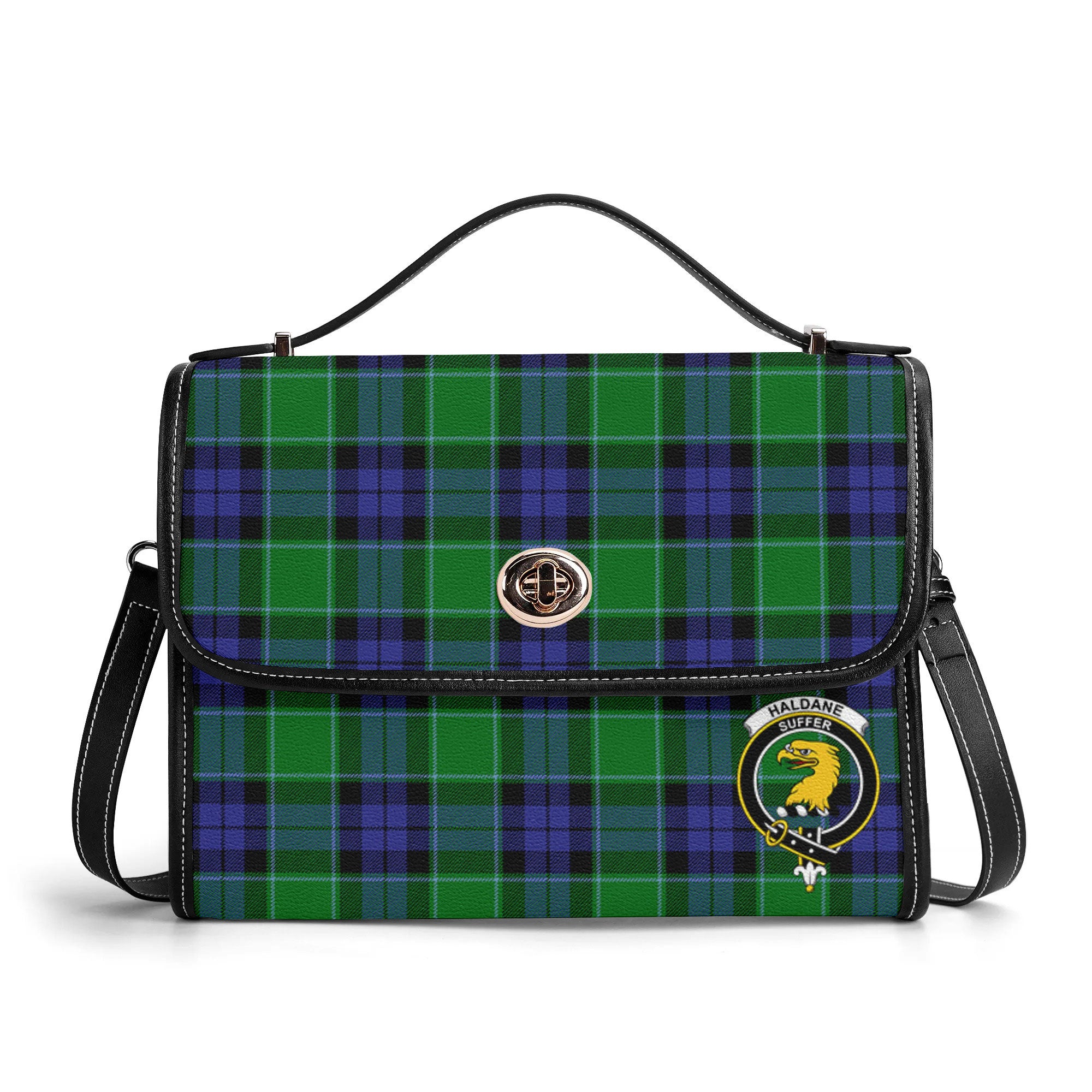 Haldane Tartan Crest Satchel Bag