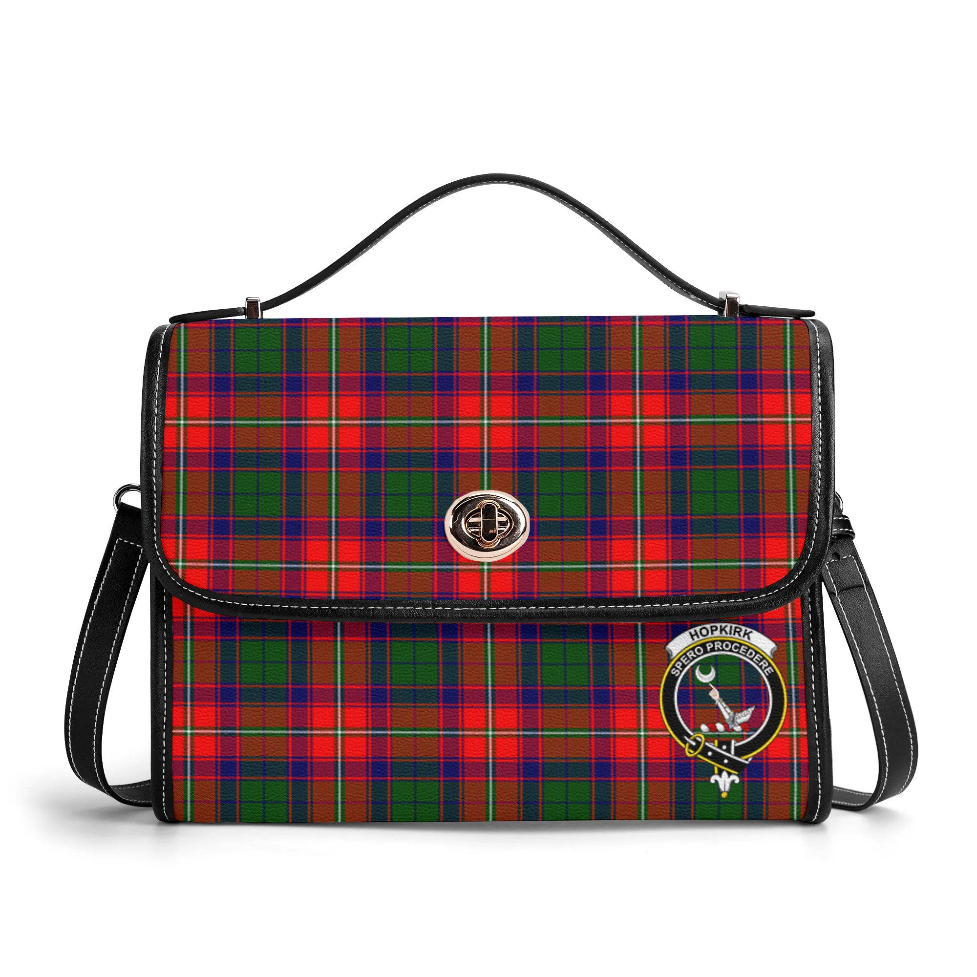 Hopkirk Tartan Crest Satchel Bag