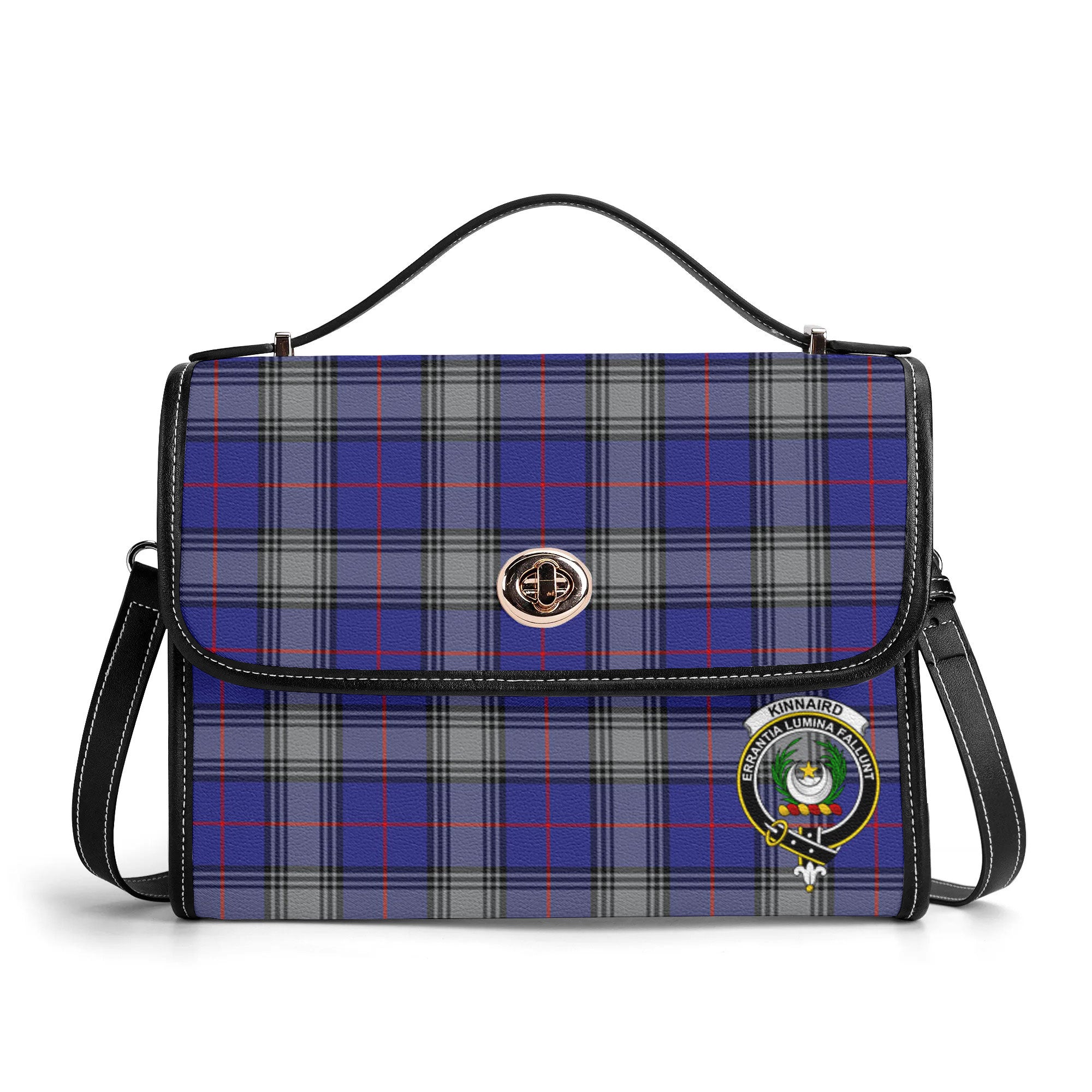 Kinnaird Tartan Crest Satchel Bag