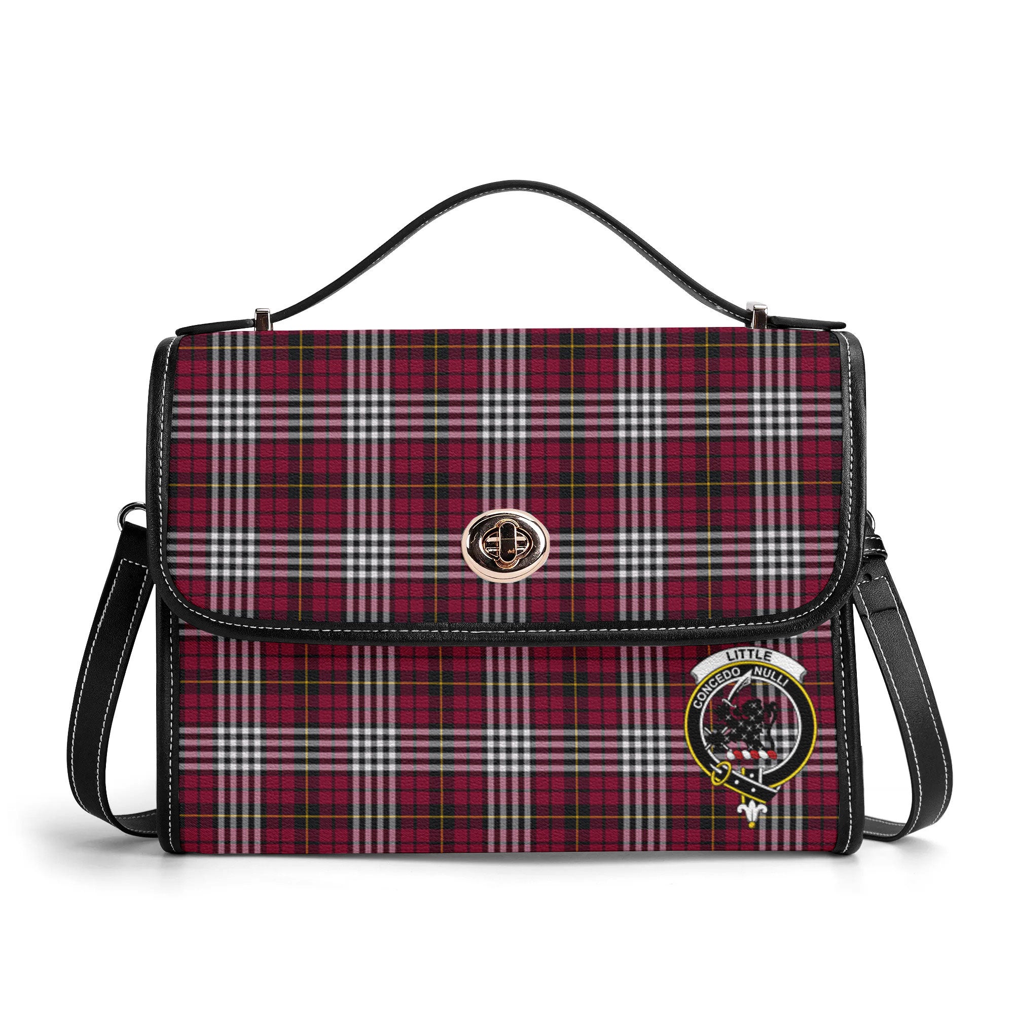 Little Tartan Crest Satchel Bag