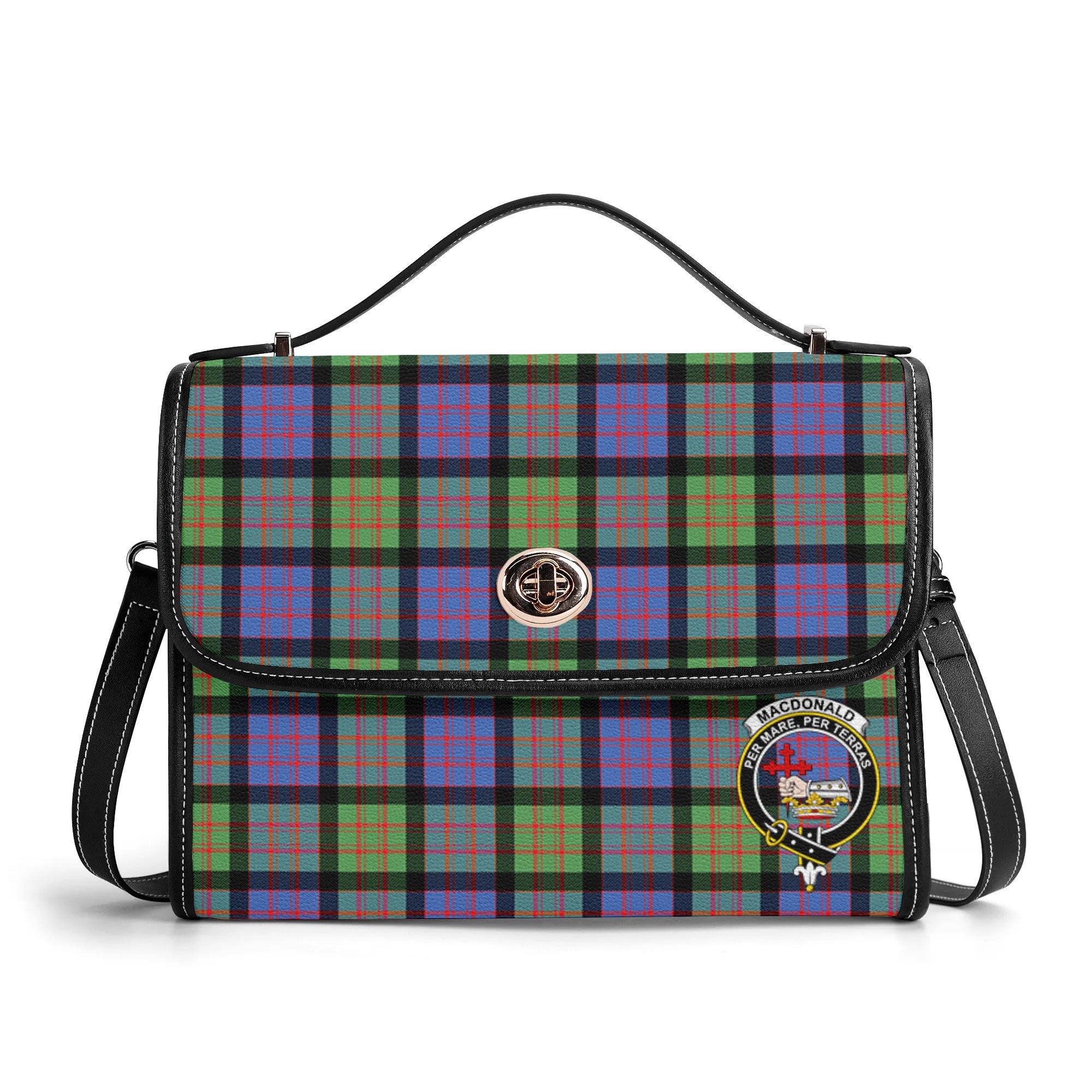 MacDonald Ancient Tartan Crest Satchel Bag