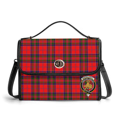 MacGillivray Modern Tartan Crest Satchel Bag
