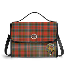 MacPherson Weathered Tartan Crest Satchel Bag