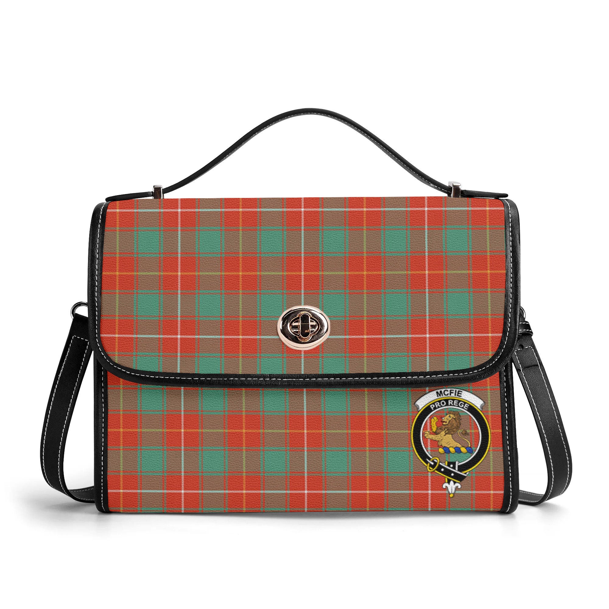 McFie Ancient Tartan Crest Satchel Bag