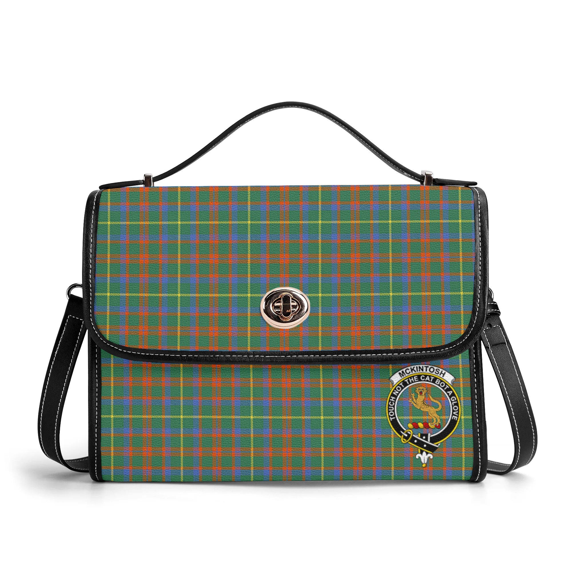 McKintosh Hunting Ancient Tartan Crest Satchel Bag