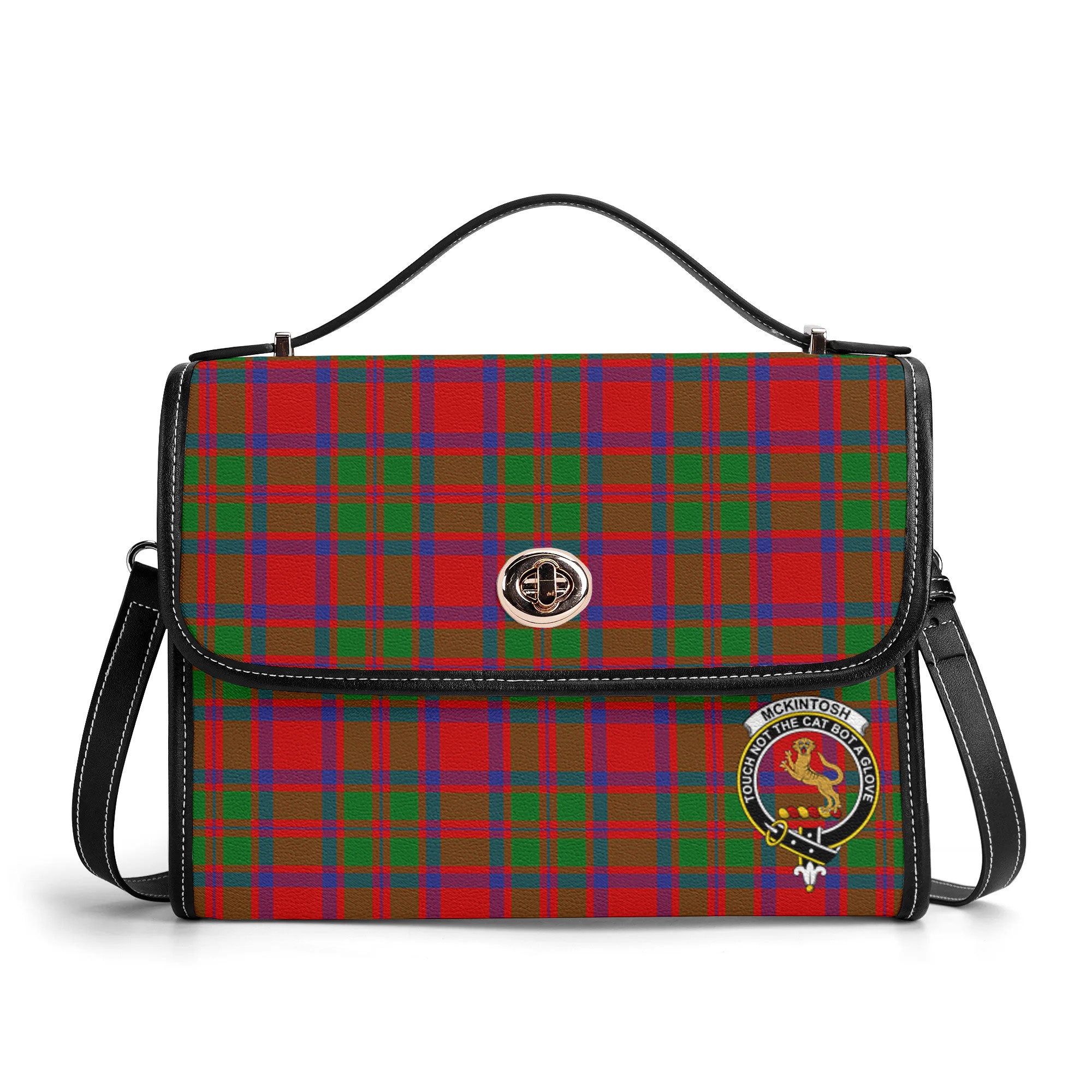 McKintosh Modern Tartan Crest Satchel Bag