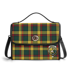 McMillan Old Modern Tartan Crest Satchel Bag