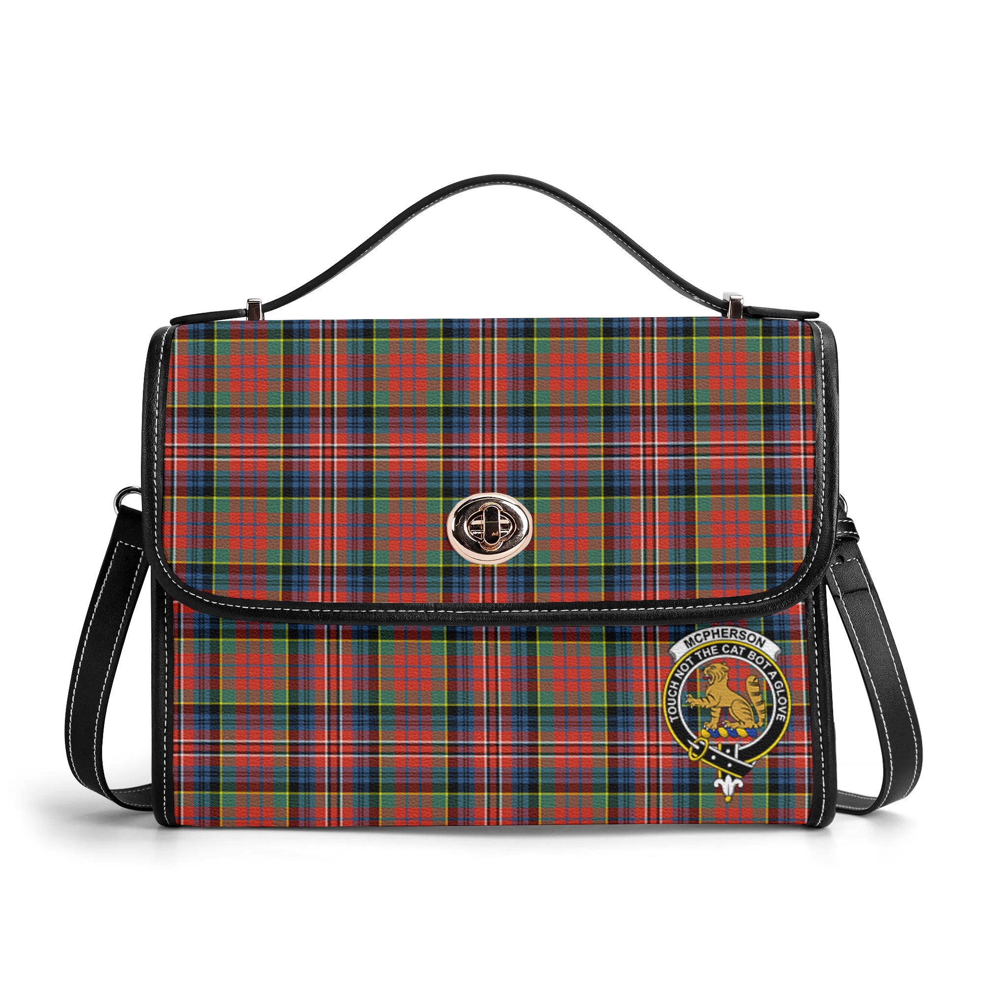 McPherson Ancient Tartan Crest Satchel Bag