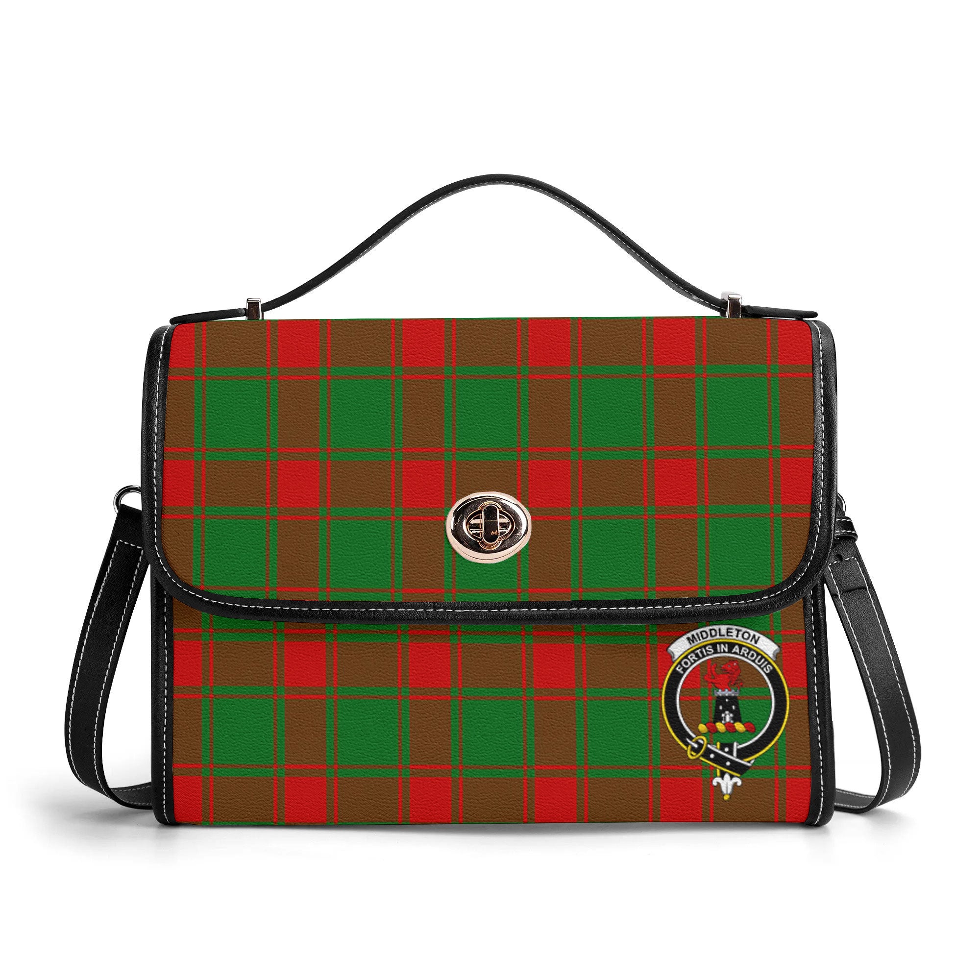 Middleton Modern Tartan Crest Satchel Bag