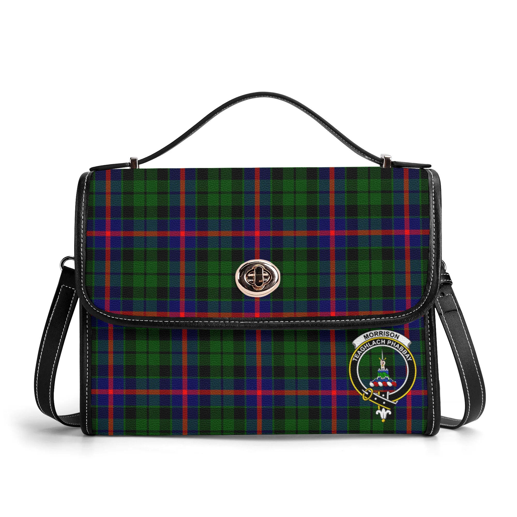 Morrison Modern Tartan Crest Satchel Bag