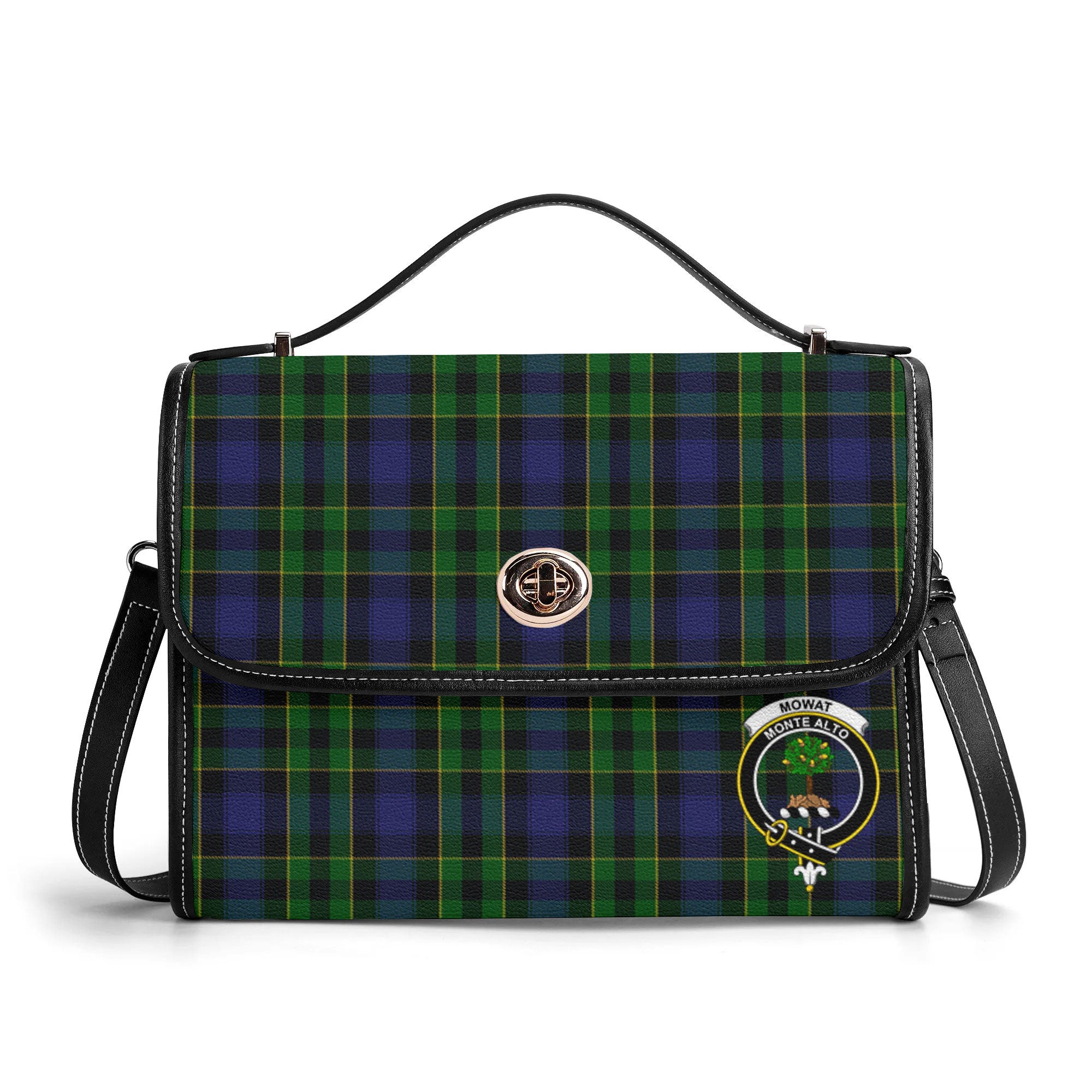 Mowat Modern Tartan Crest Satchel Bag