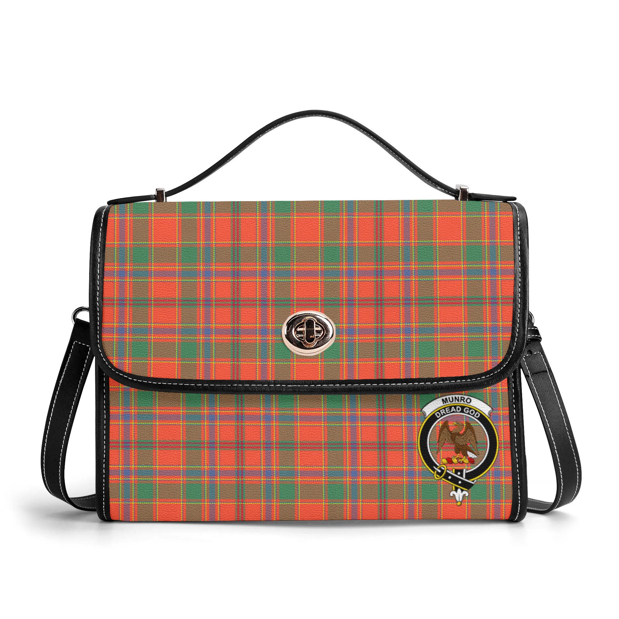 Munro Ancient Tartan Crest Satchel Bag