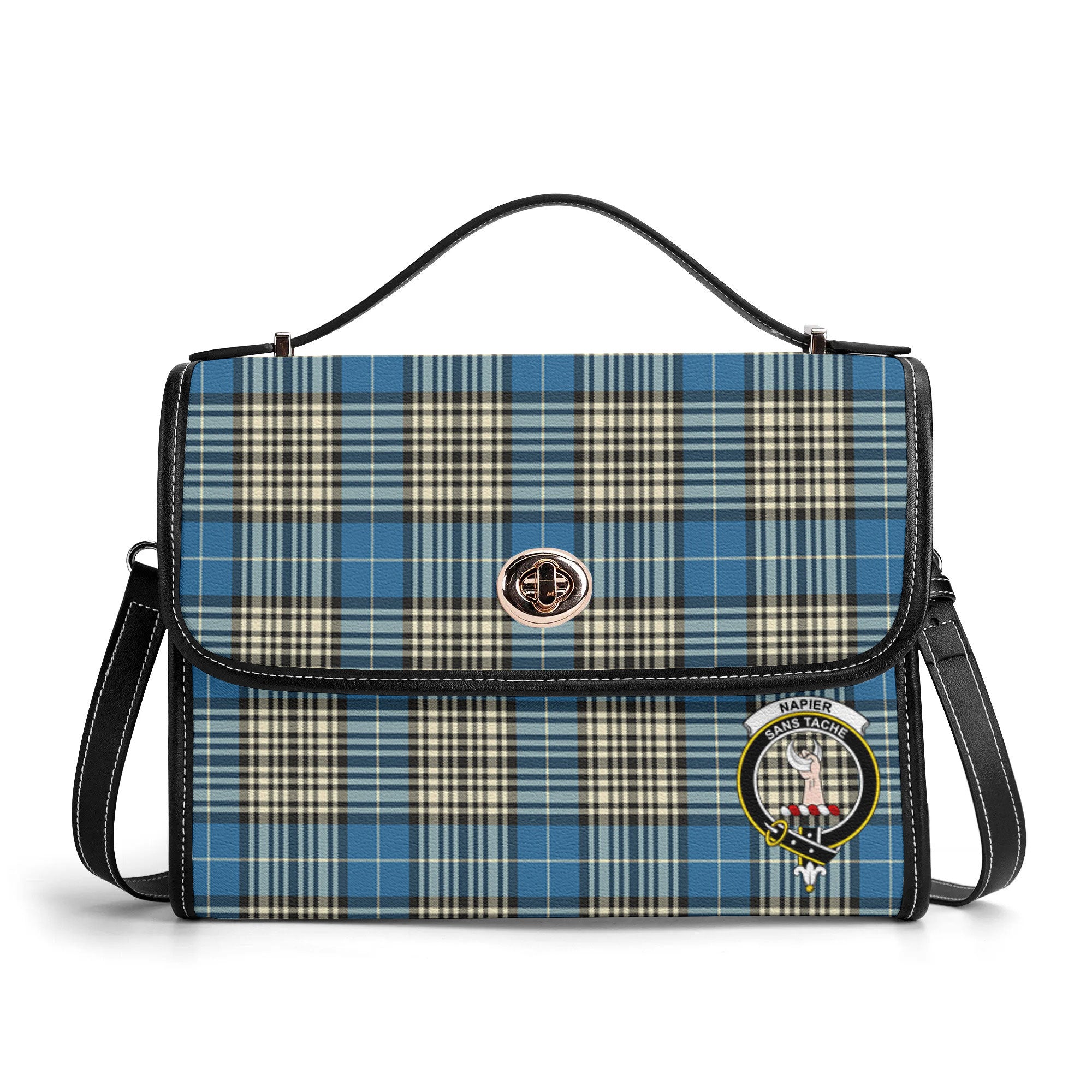 Napier Ancient Tartan Crest Satchel Bag