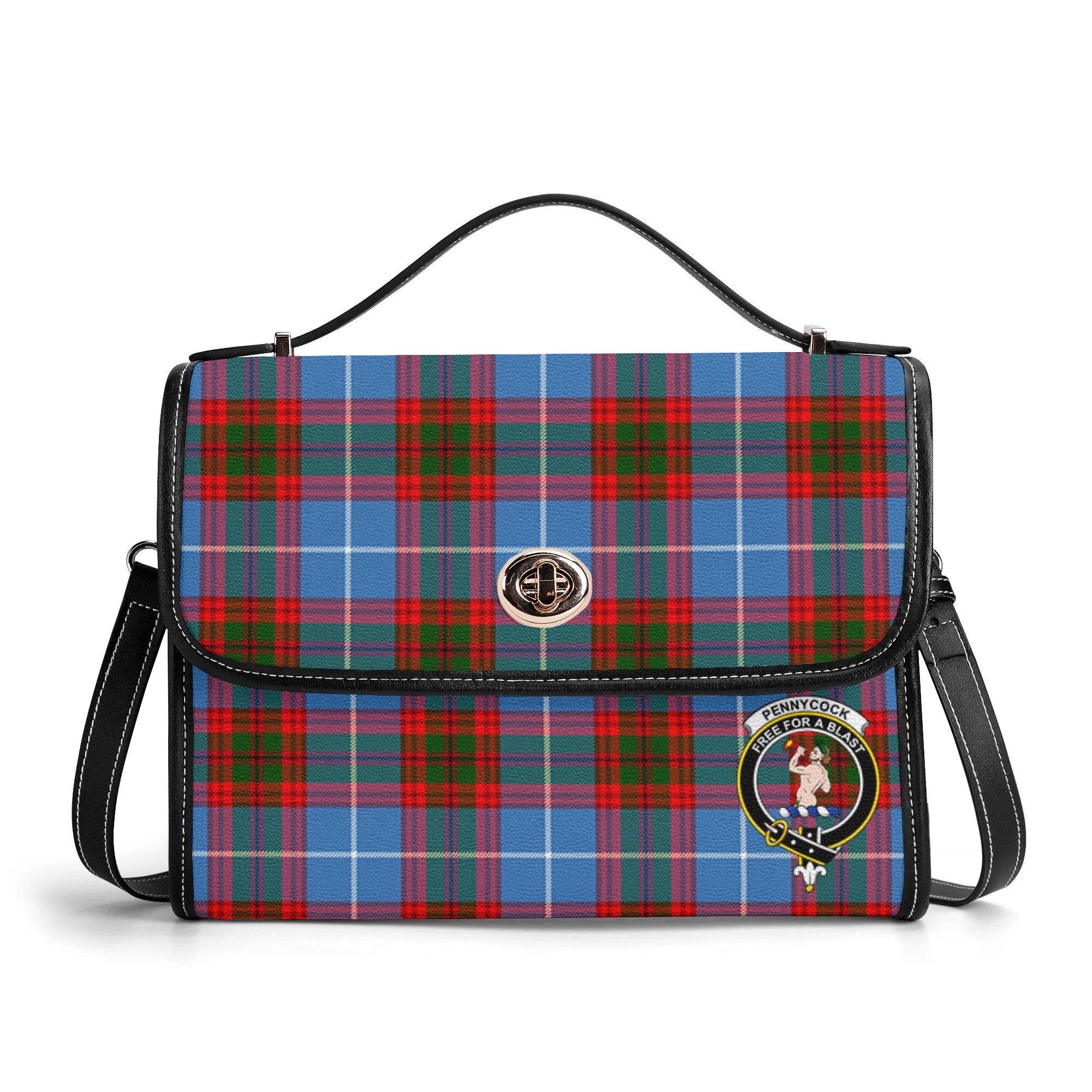 Pennycook Tartan Crest Satchel Bag