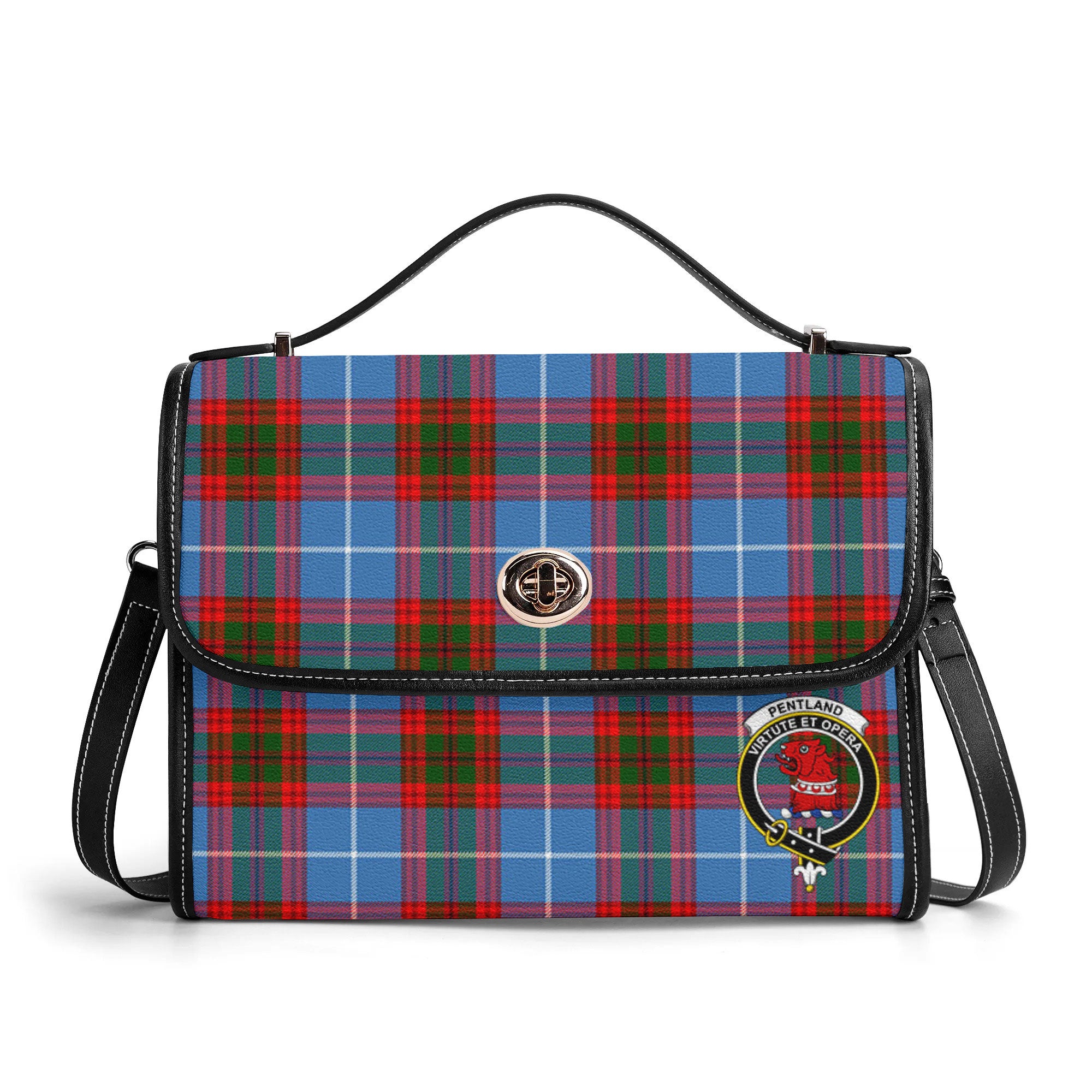Pentland Tartan Crest Satchel Bag