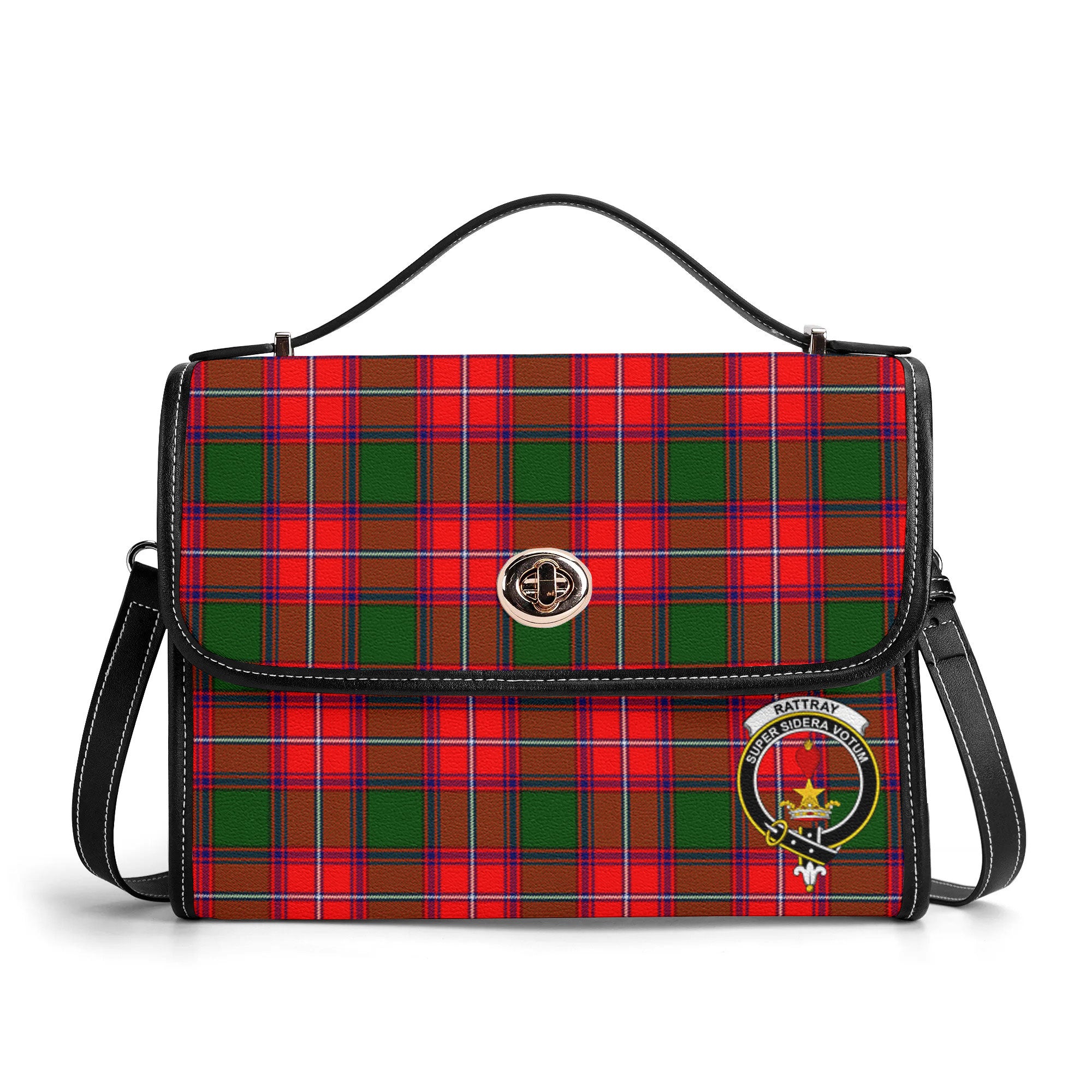 Rattray Modern Tartan Crest Satchel Bag