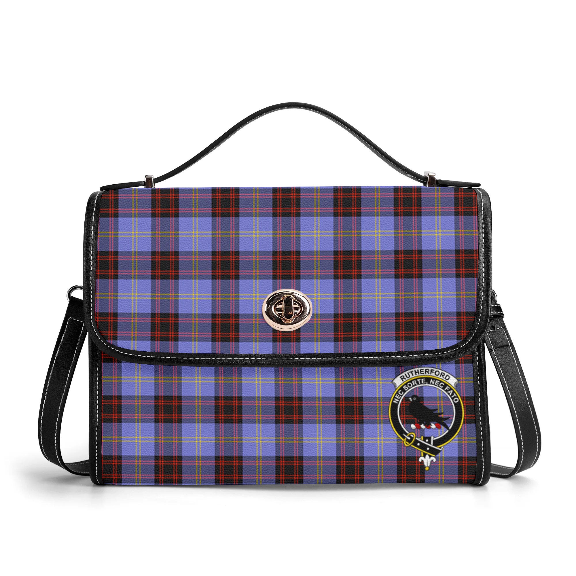 Rutherford Tartan Crest Satchel Bag