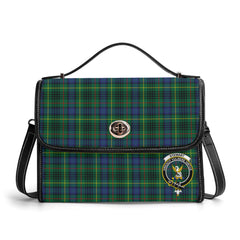 Stewart Hunting Modern Tartan Crest Satchel Bag