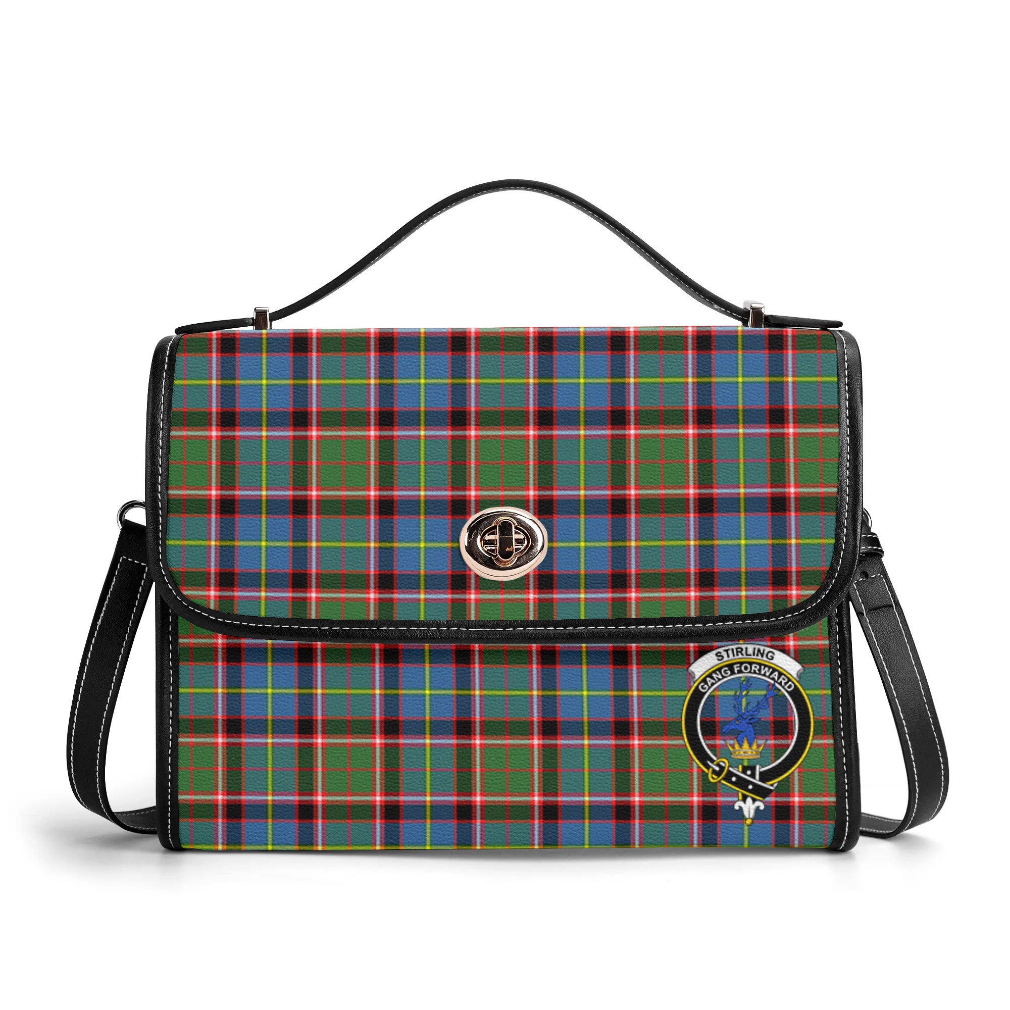 Stirling (of Cadder-Present Chief) Tartan Crest Satchel Bag
