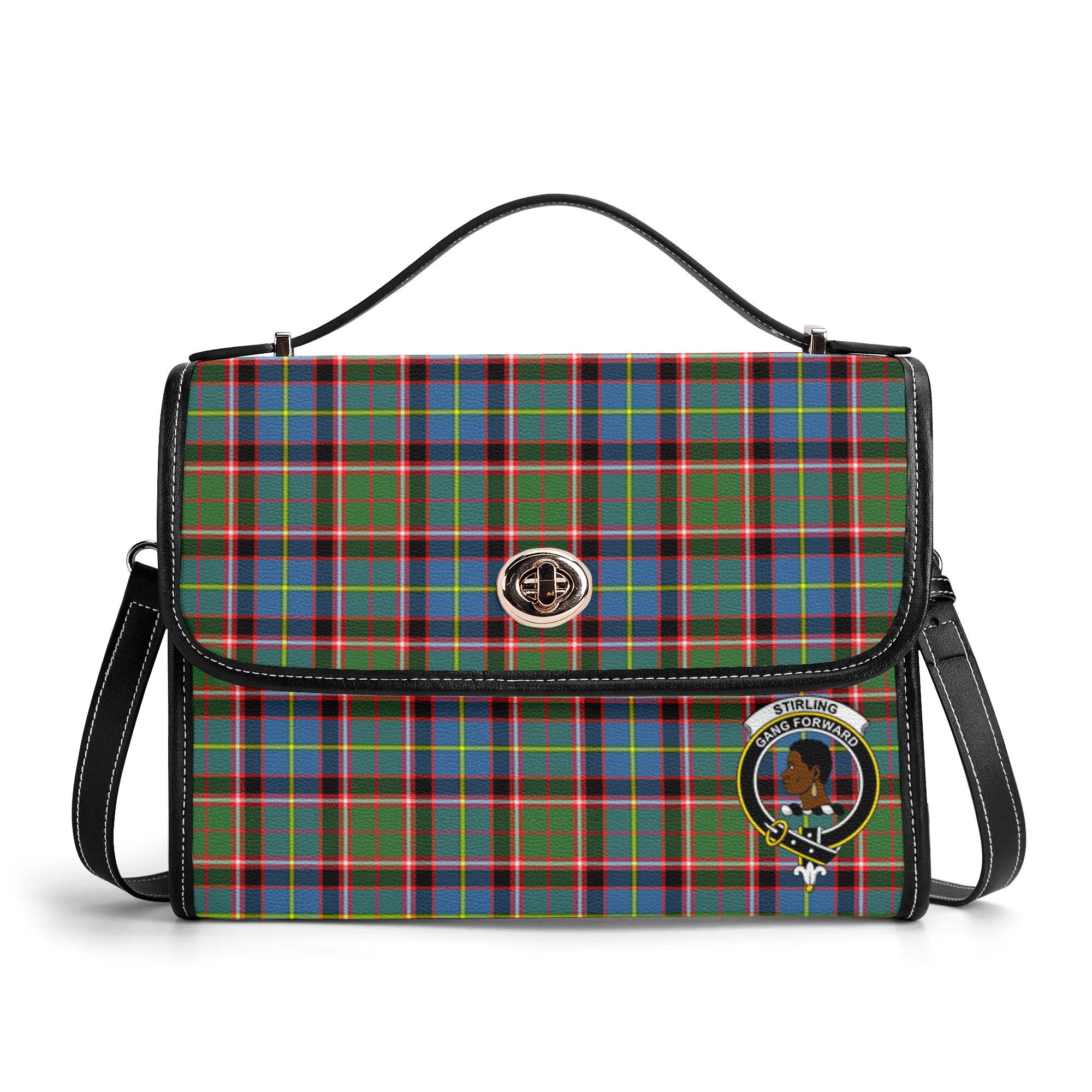 Stirling (of Keir) Tartan Crest Satchel Bag
