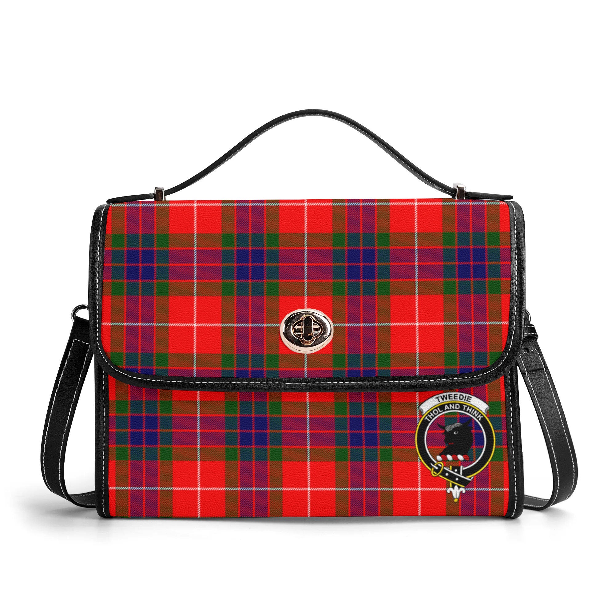 Tweedie Tartan Crest Satchel Bag