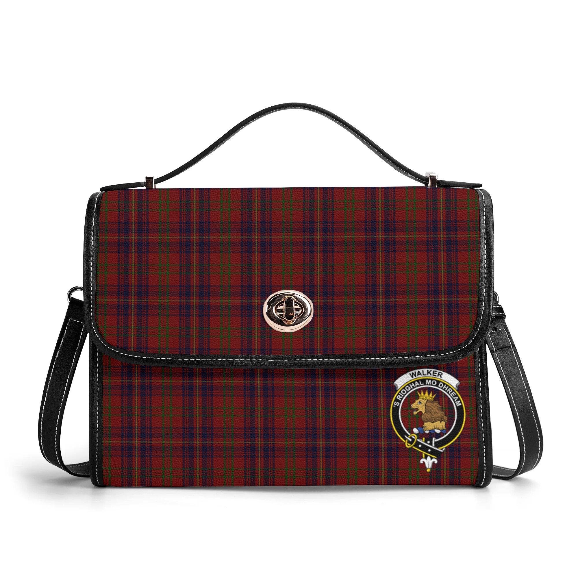 Walker Tartan Crest Satchel Bag