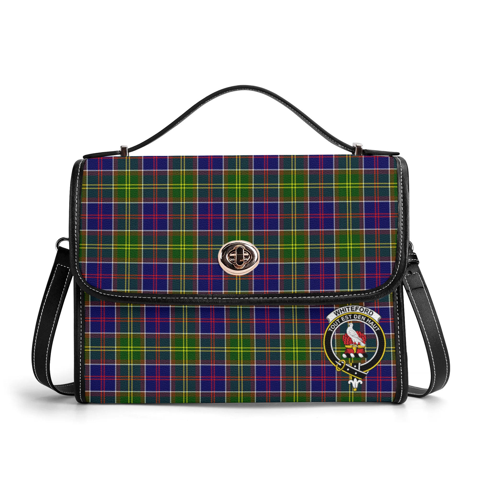 Whiteford Tartan Crest Satchel Bag