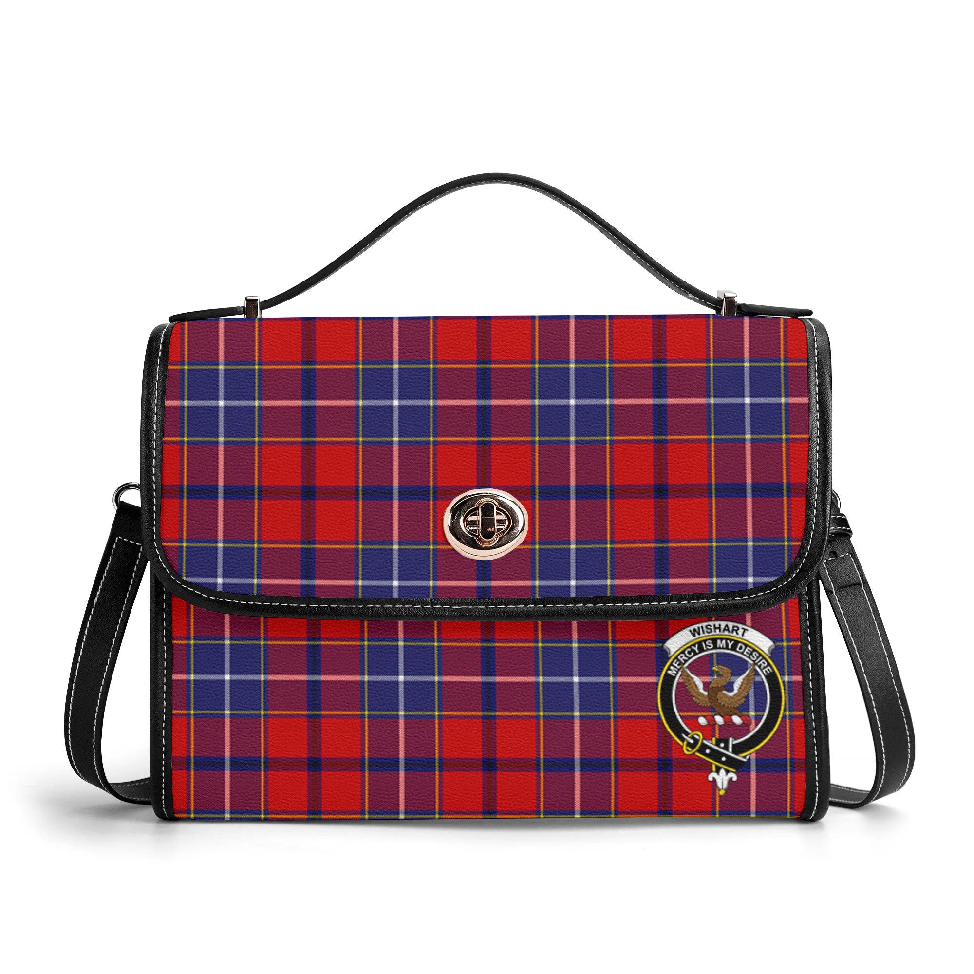 Wishart Dress Tartan Crest Satchel Bag