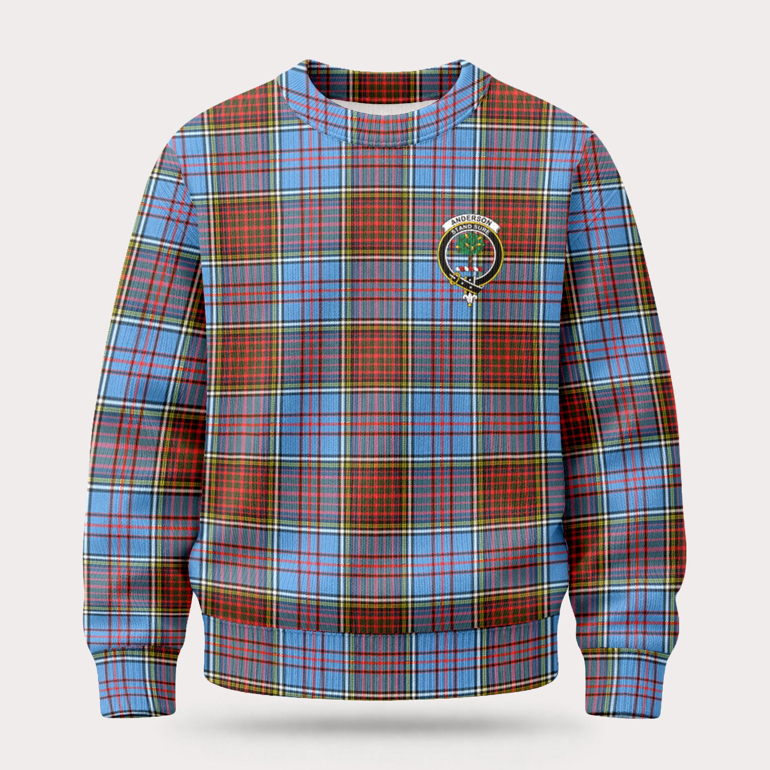 Anderson Modern Tartan Crest Sweater