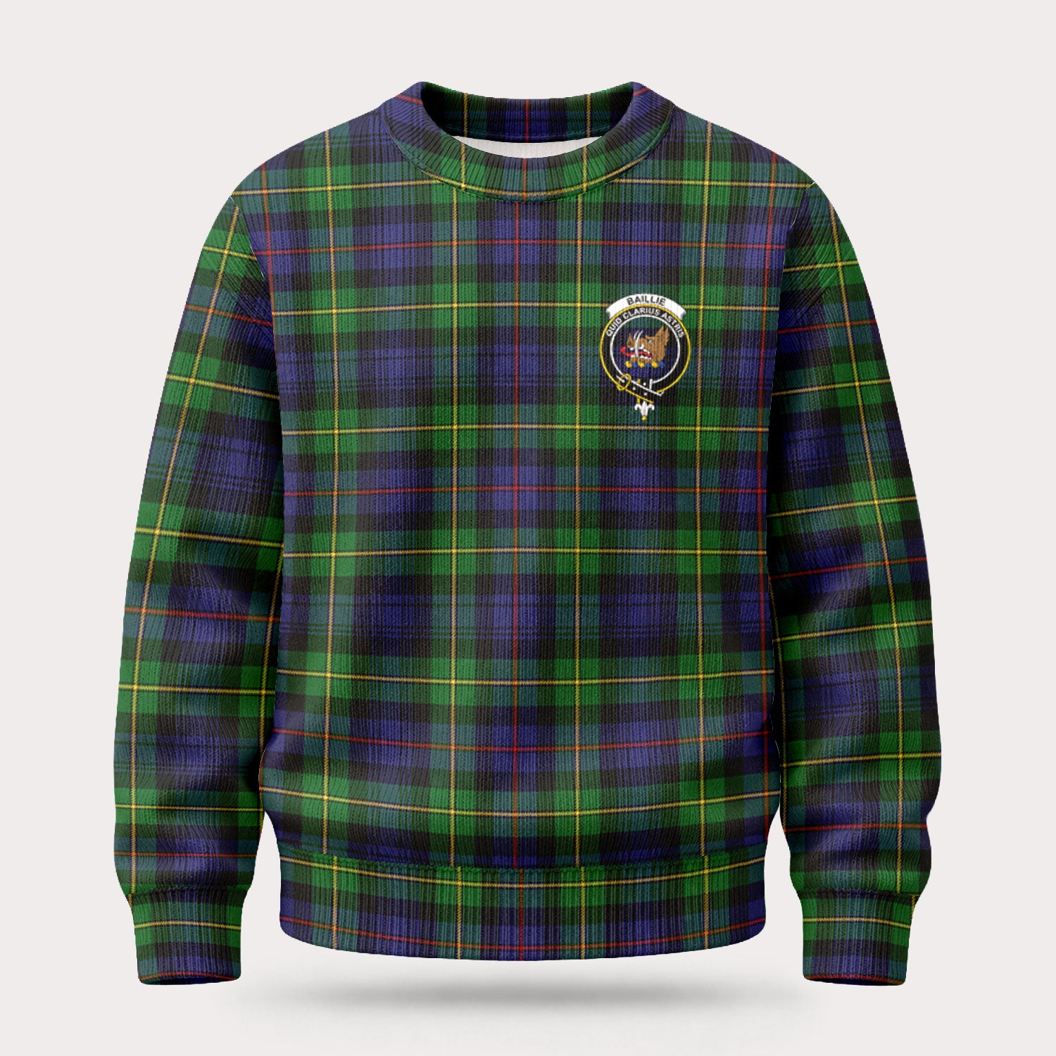 Baillie Tartan Crest Sweater
