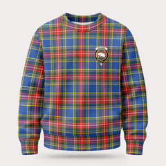 Bethune Modern Tartan Crest Sweater