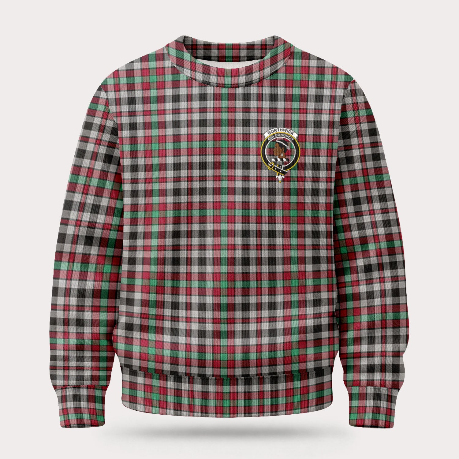 Borthwick Ancient Tartan Crest Sweater