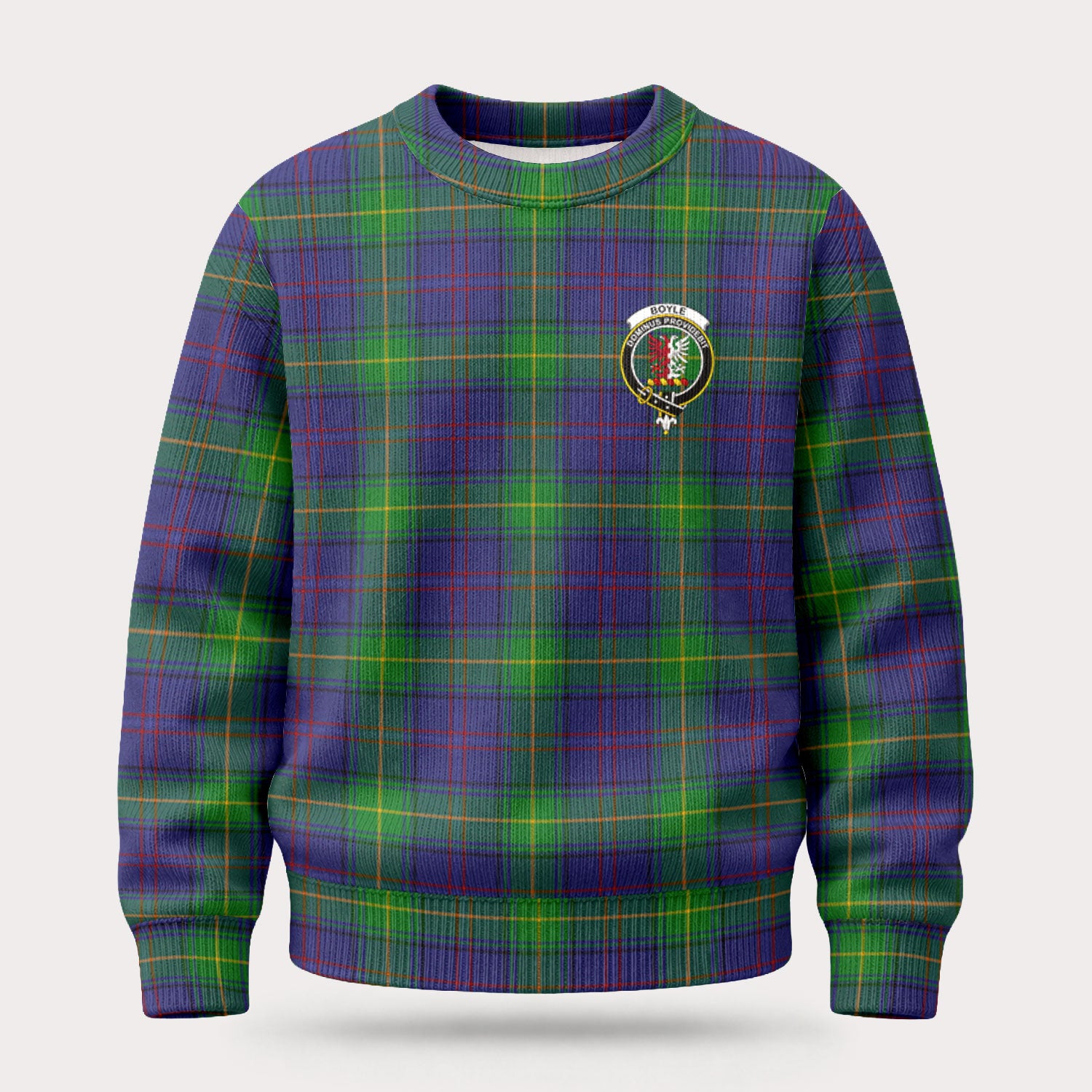 Boyle Tartan Crest Sweater