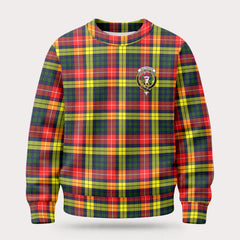 Buchanan Modern Tartan Crest Sweater