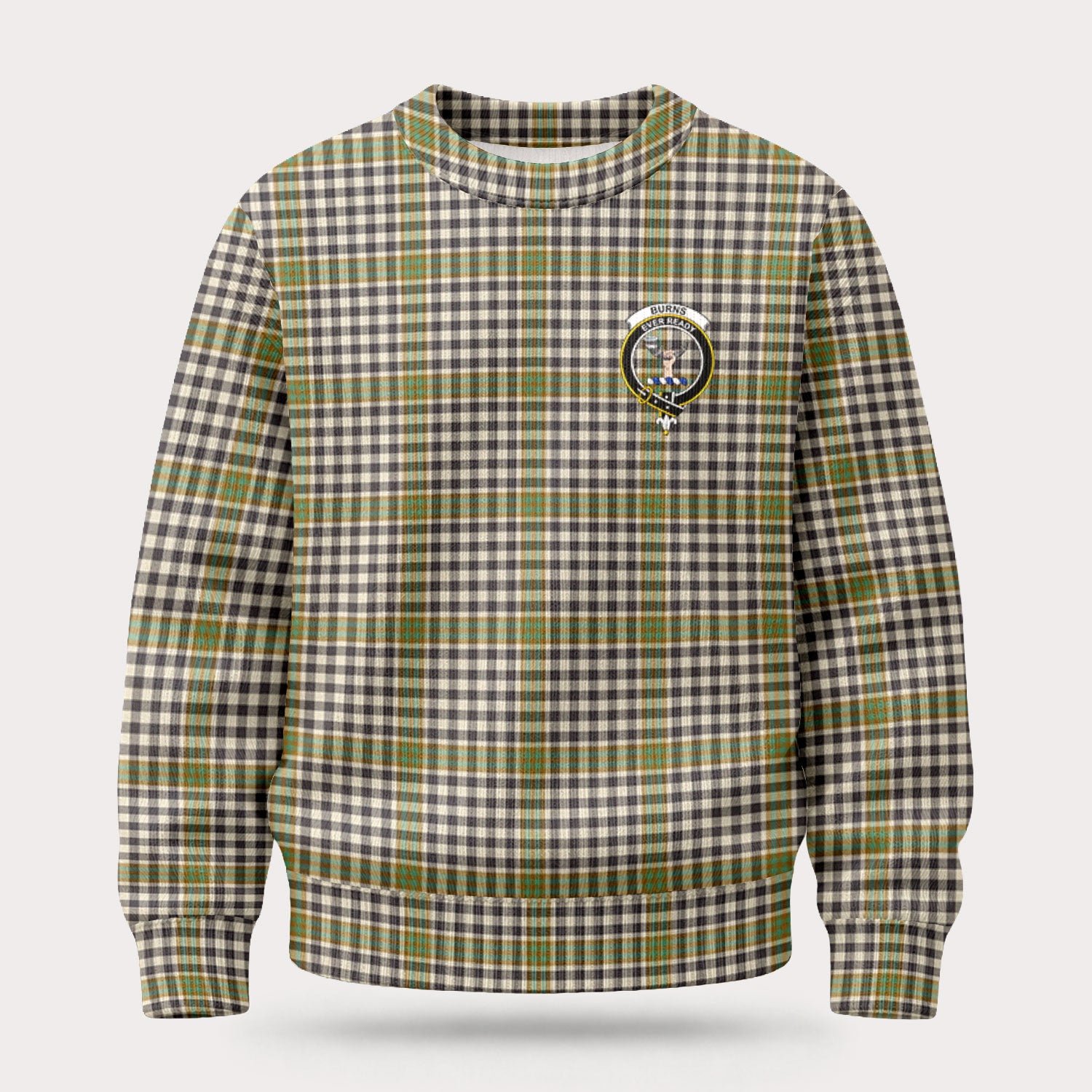Burns Check Tartan Crest Sweater