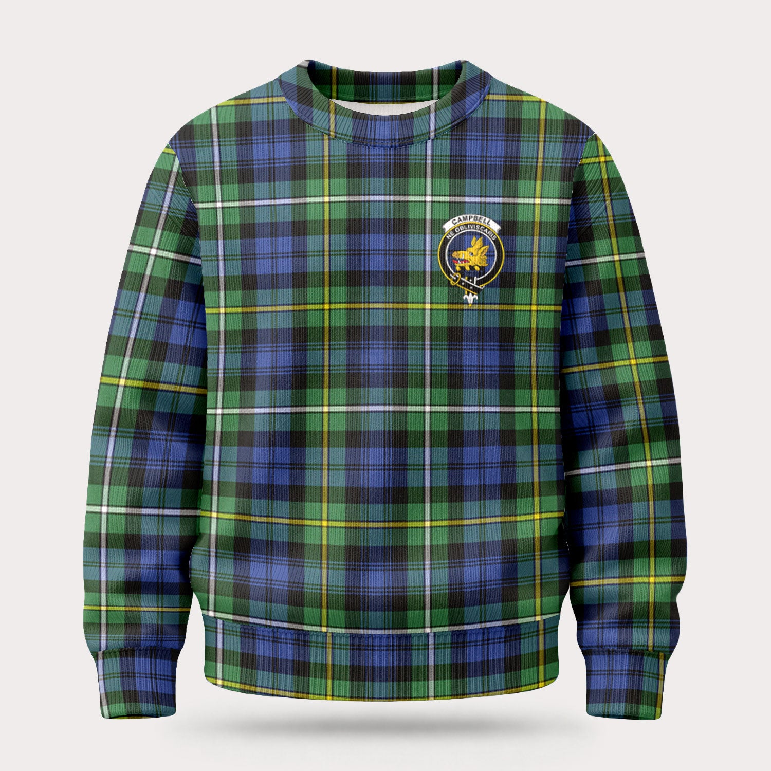 Campbell Argyll Ancient Tartan Crest Sweater