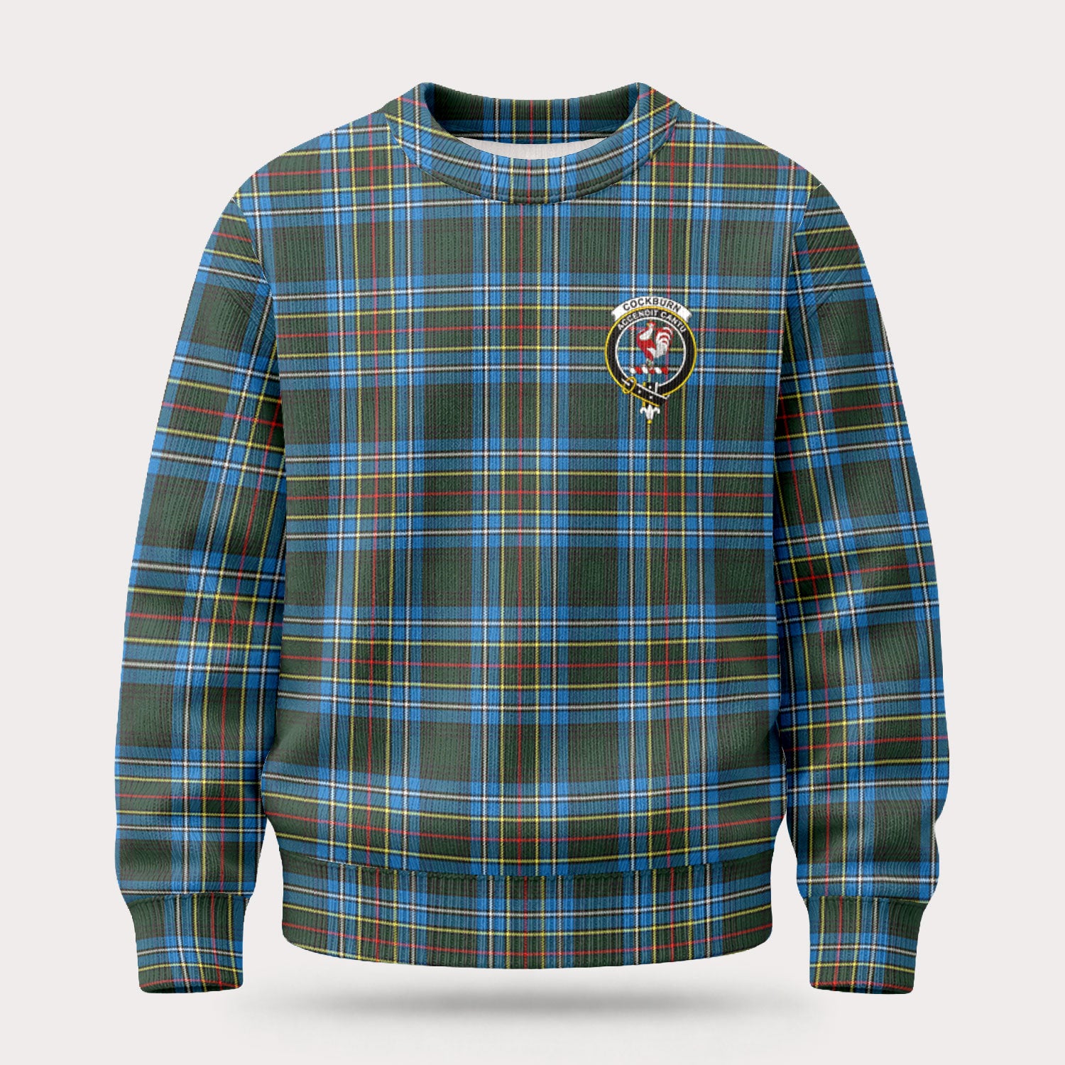 Cockburn Modern Tartan Crest Sweater