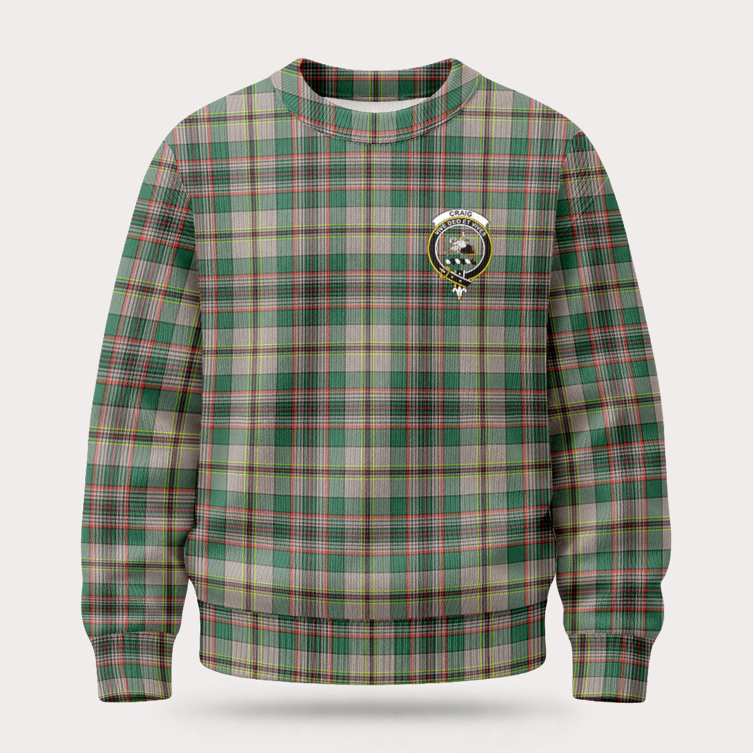 Craig Ancient Tartan Crest Sweater