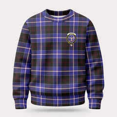 Dunlop Modern Tartan Crest Sweater